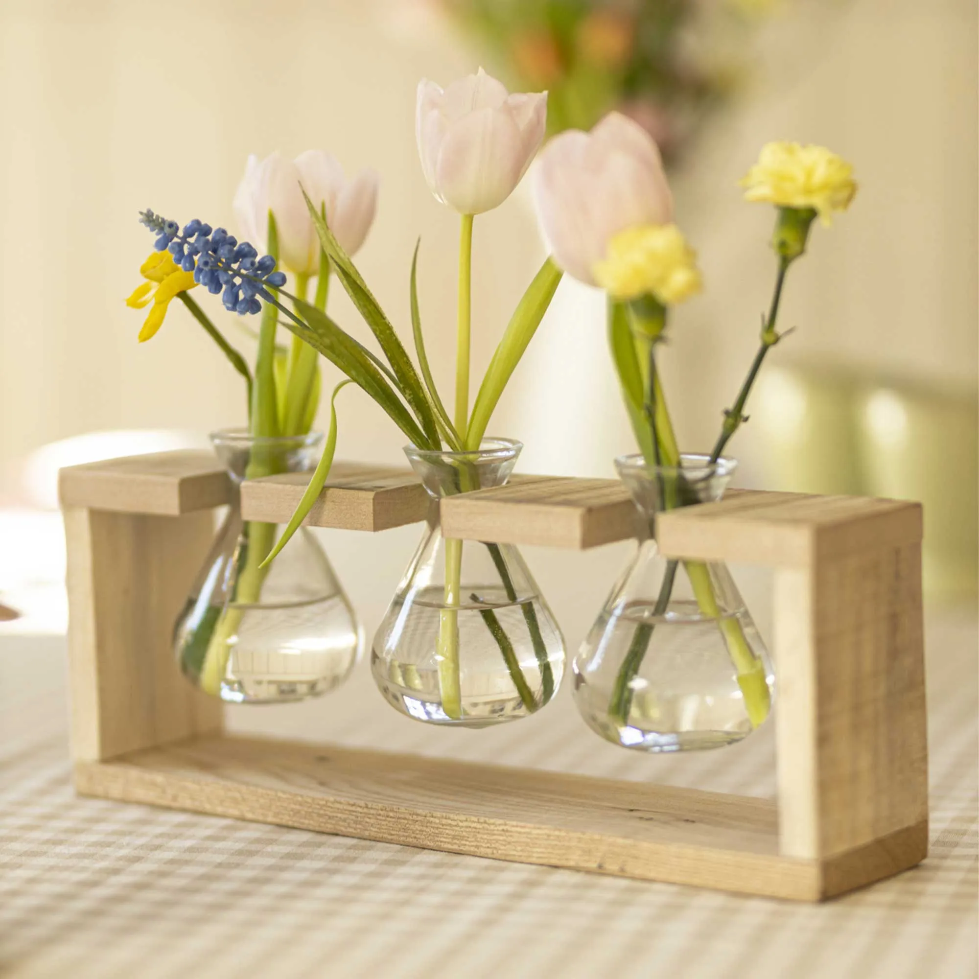 Vasenhalter "Wood"  im Frank Flechtwaren Online Shop kaufen