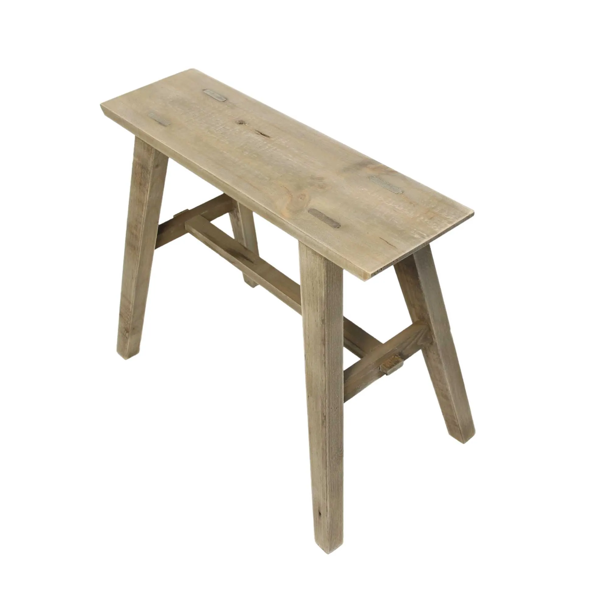 Holzbänkchen "Used-Look", hoch  im Frank Flechtwaren Online Shop für Chalet kaufen