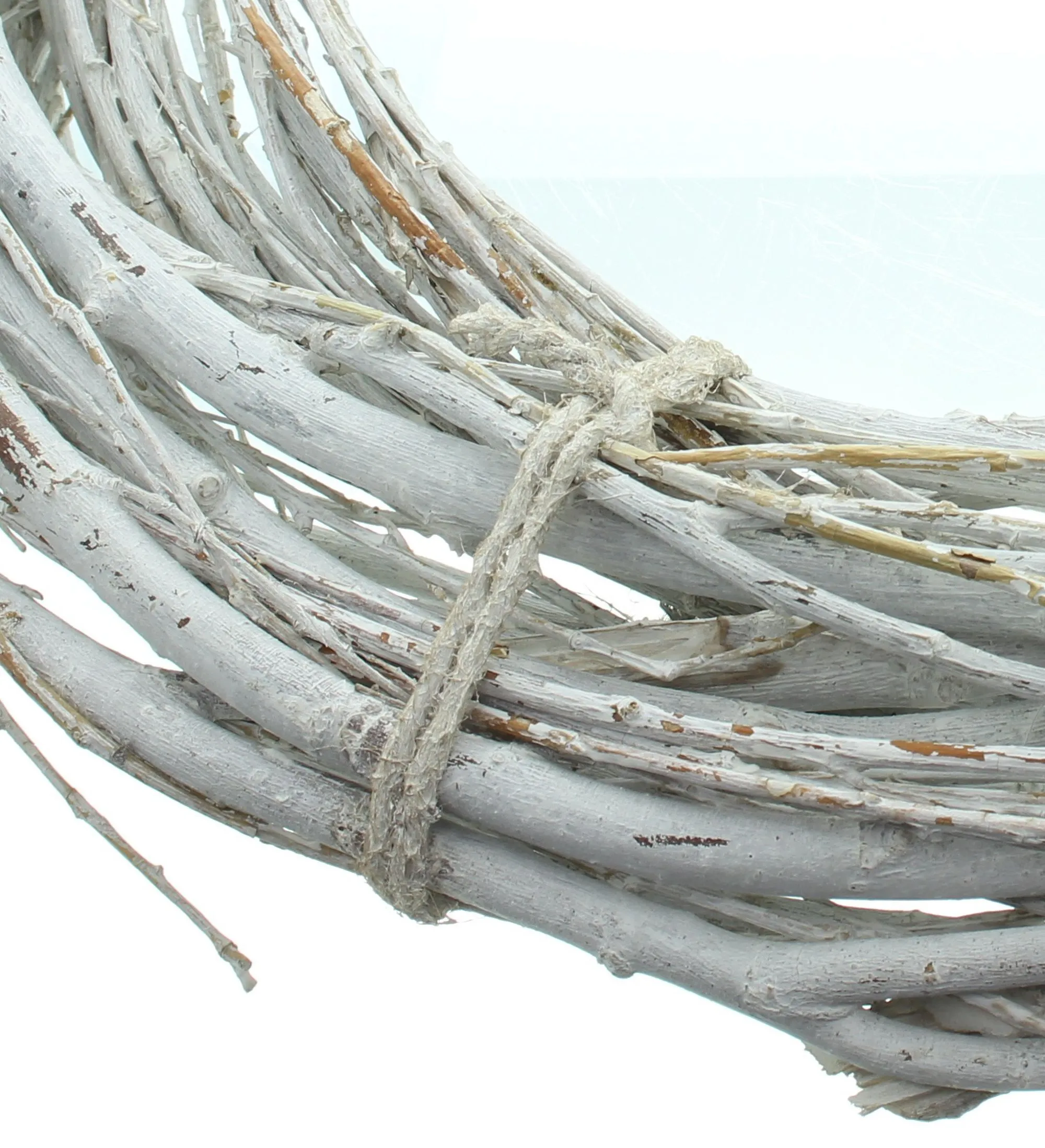 Reisigkranz "White Charme"  im Frank Flechtwaren Online Shop für Shabby Chic kaufen