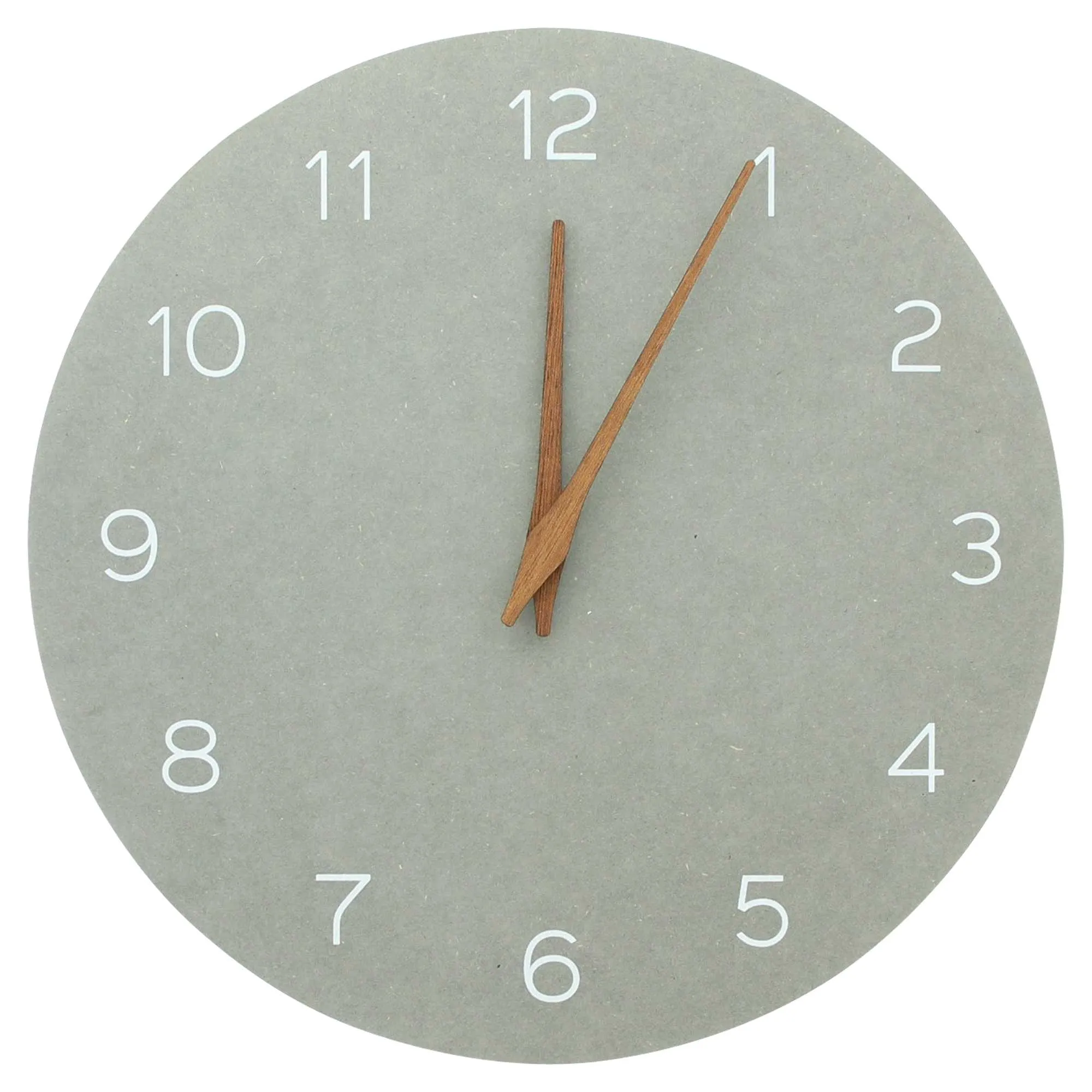 Wanduhr "Grau"  im Frank Flechtwaren Online Shop für Uhren kaufen