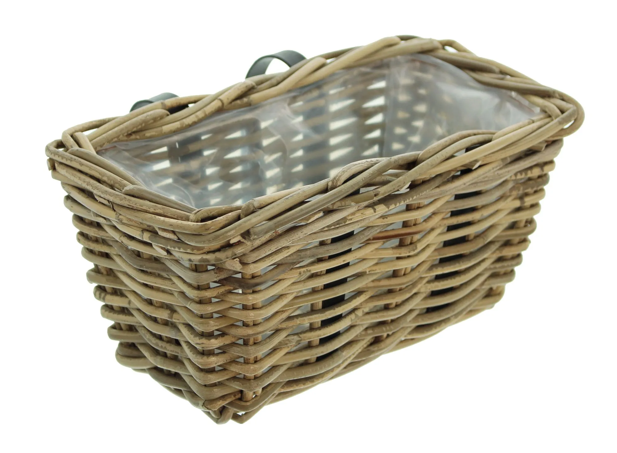 Balkonpflanzer "Rattan", klein  im Frank Flechtwaren Online Shop für Pflanztöpfe kaufen