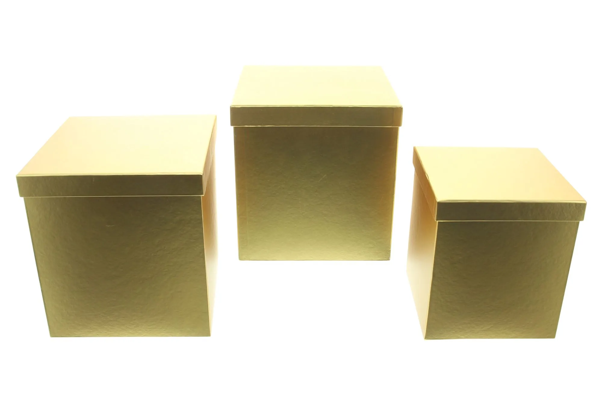 Geschenkbox "Goldschimmer", 3er Set  im Frank Flechtwaren Online Shop für Weihnachtliches Chalet kaufen