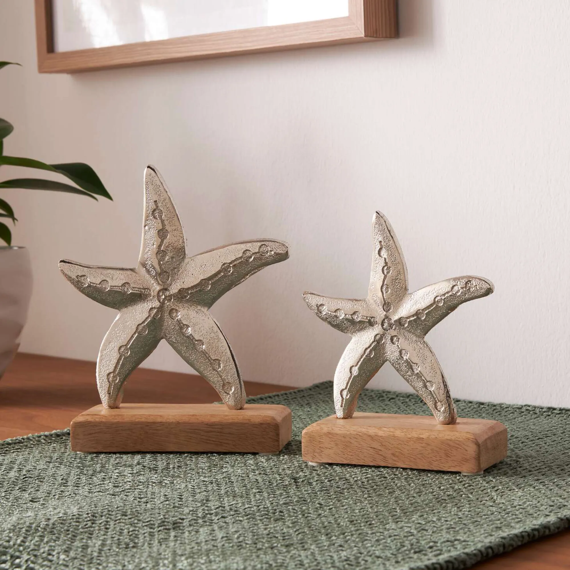 Holzdeko "Seestern", 2er Set  im Frank Flechtwaren Online Shop kaufen