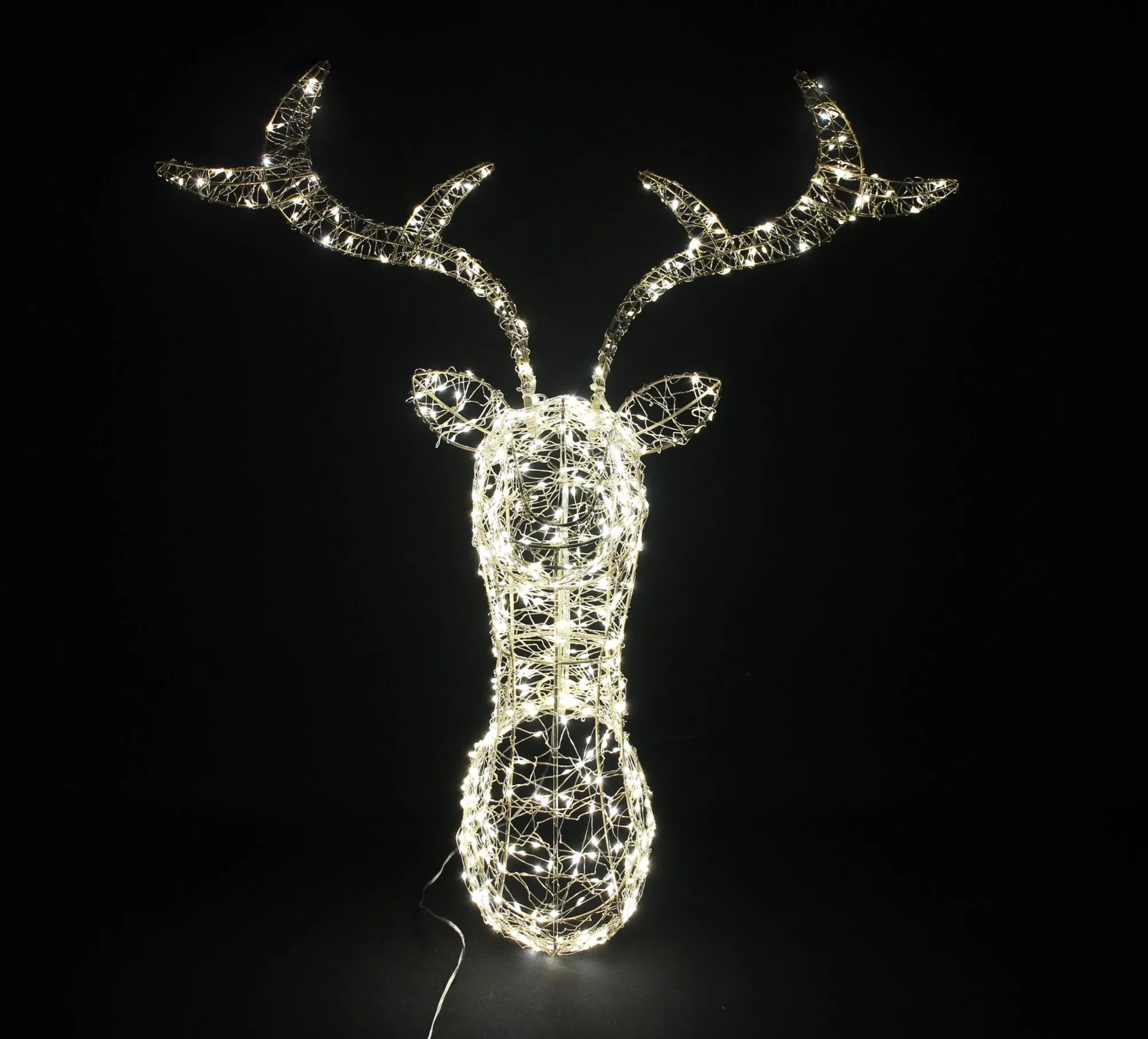 LED-Wanddeko "Hirschkopf"  im Frank Flechtwaren Online Shop für Weihnachtliches Chalet kaufen