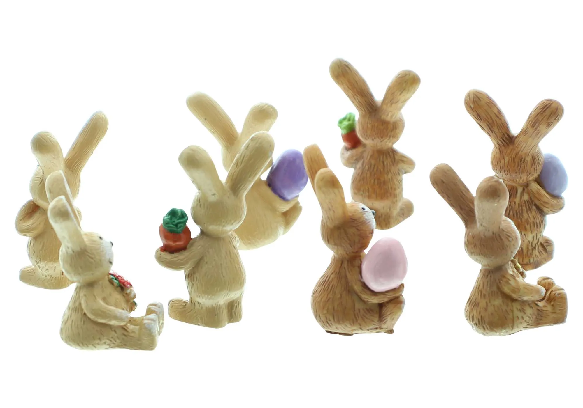 Figur "Hasenbande", klein, 8er Set  im Frank Flechtwaren Online Shop für Hasen &amp; Co kaufen