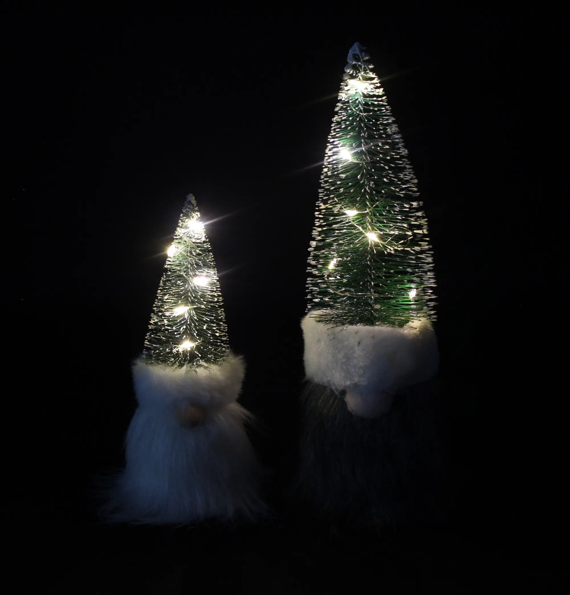 LED-Wichtel "Tanne", 2er Set  im Frank Flechtwaren Online Shop für Tannenbäume kaufen