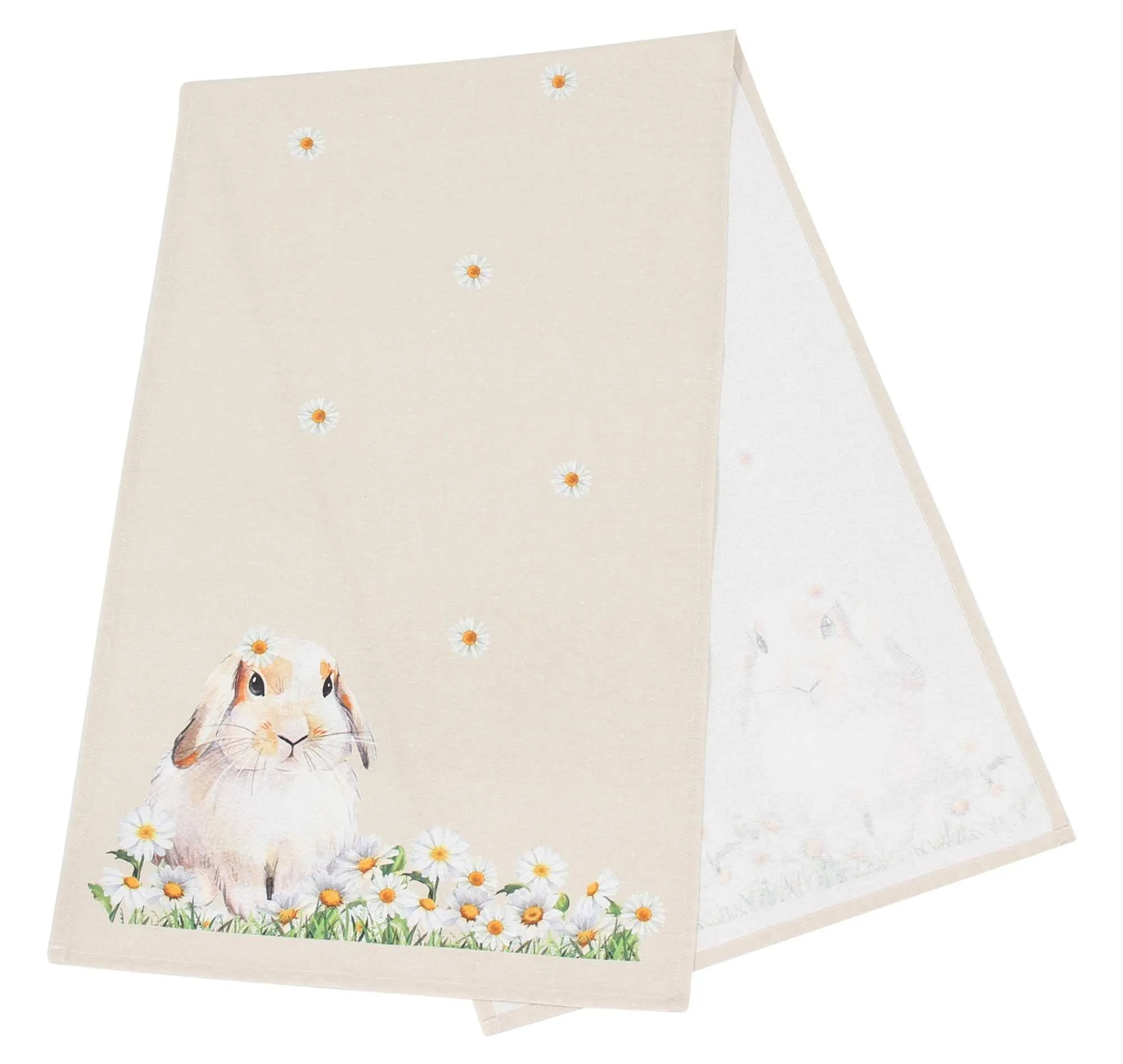 Tischläufer "Blumenhase"  im Frank Flechtwaren Online Shop für Österliche Tischwäsche kaufen