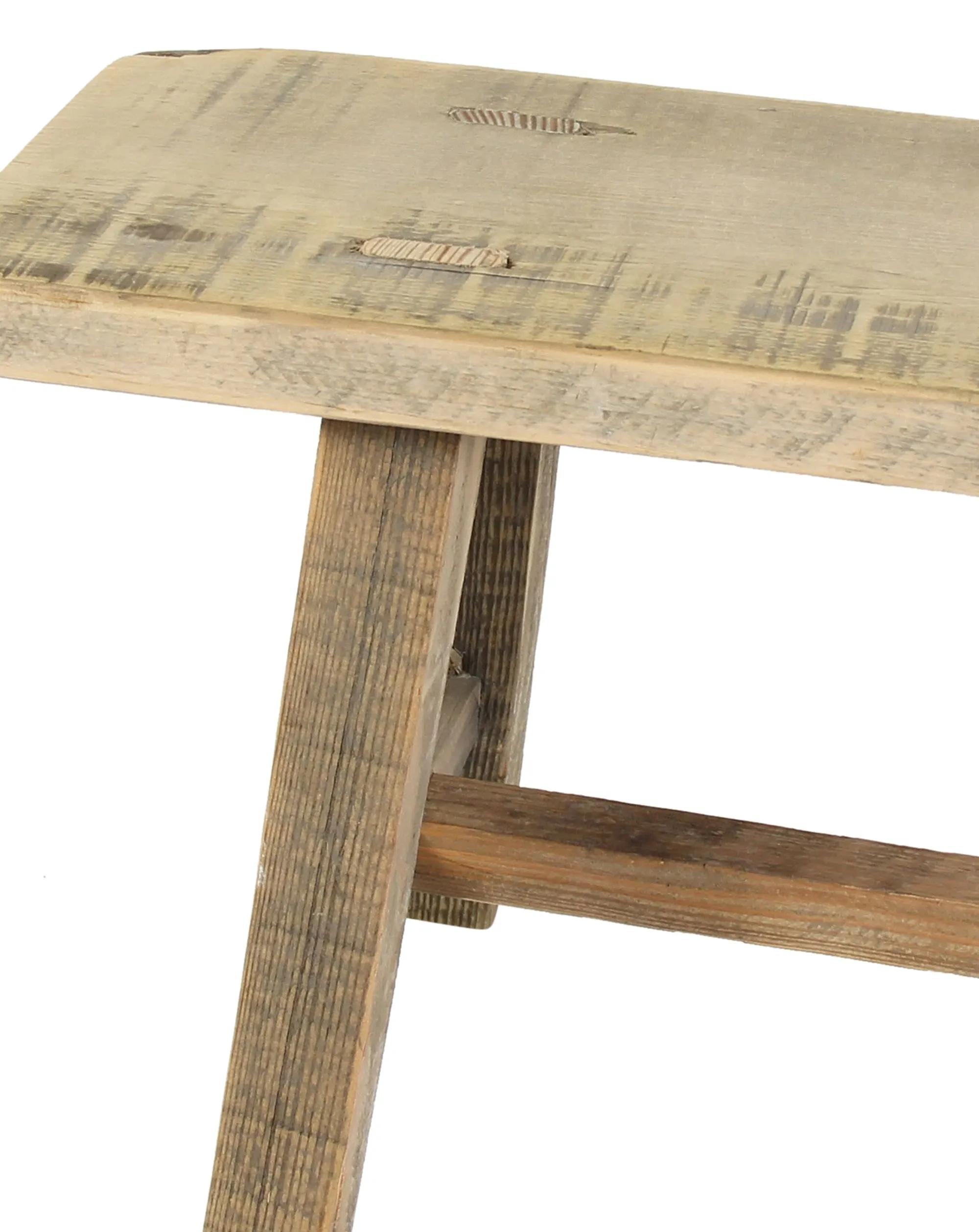 Holzbänkchen "Used-Look"  im Frank Flechtwaren Online Shop für Bunter Ostergarten kaufen