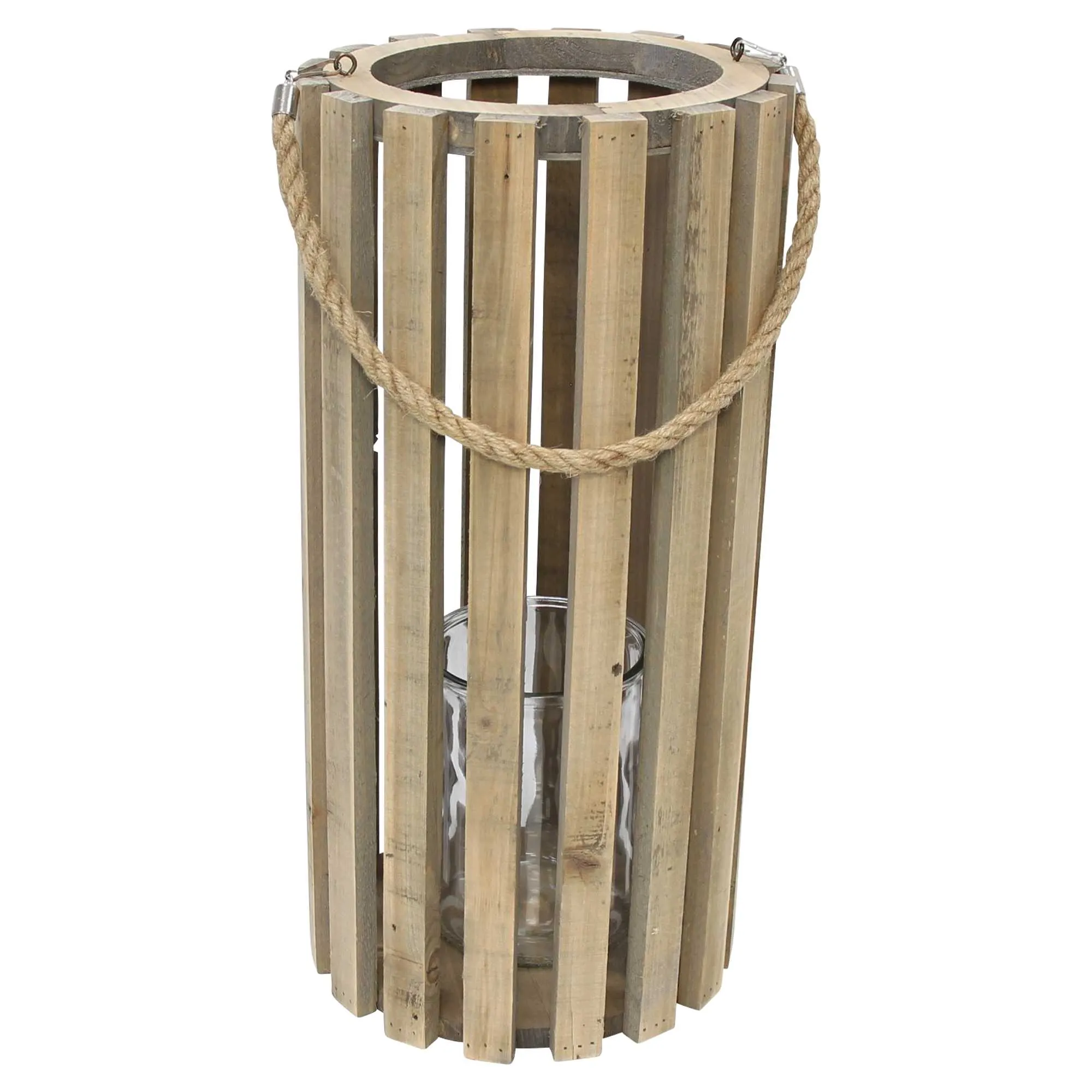 Holzlaterne "Recycling-Chic"  im Frank Flechtwaren Online Shop für Laternen kaufen