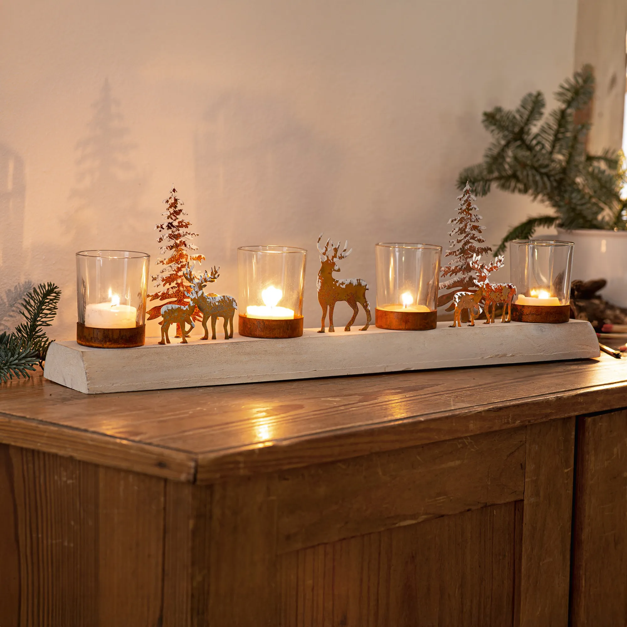 Lichterboard "Winterlandschaft"  im Frank Flechtwaren Online Shop kaufen