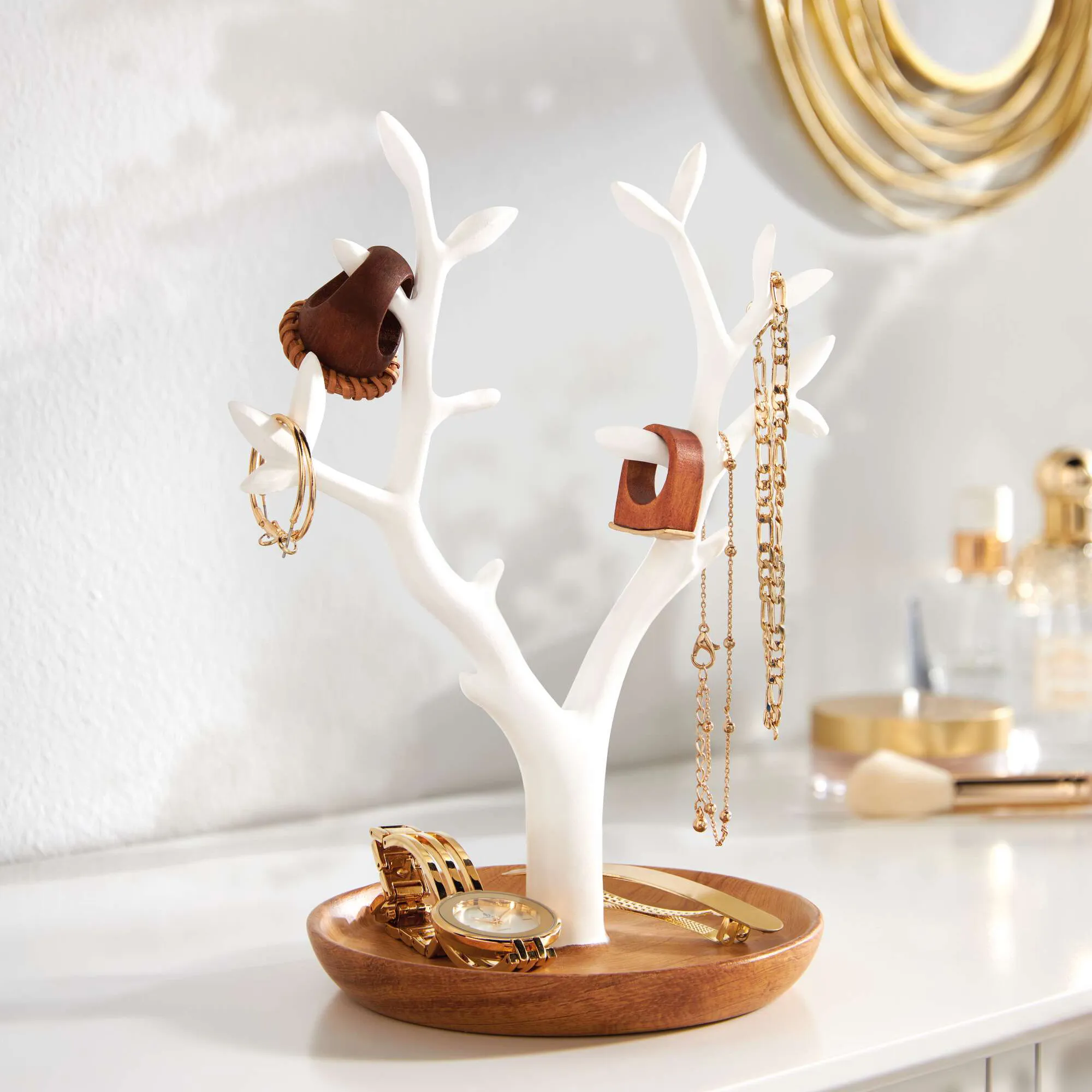 Schmuckbaum "White"  im Frank Flechtwaren Online Shop kaufen