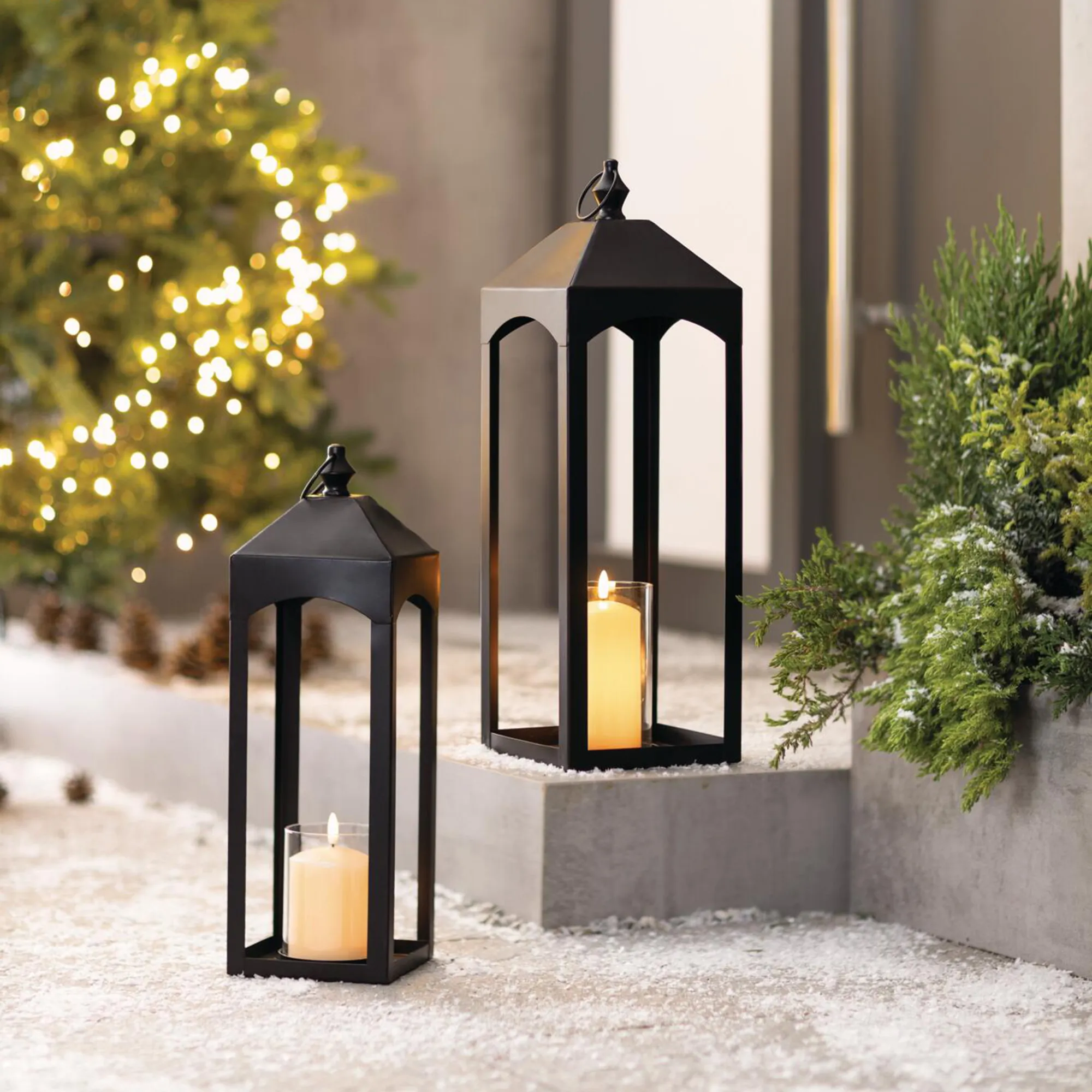 Laterne "Black", 2er Set  im Frank Flechtwaren Online Shop kaufen