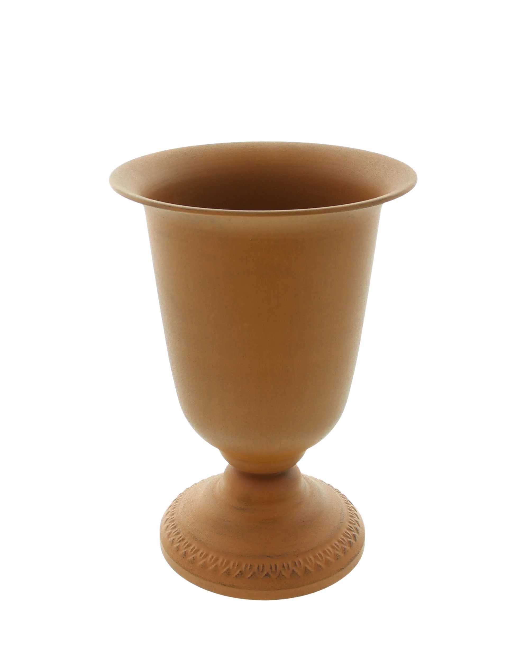 Pflanzpokal "Rostoptik"  im Frank Flechtwaren Online Shop für Rostdeko für Ihren Garten kaufen