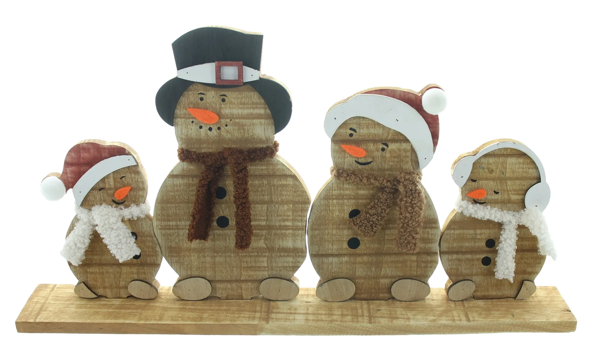 Winterdeko "Schneemannbande"  im Frank Flechtwaren Online Shop für Weihnachtliche Dekofiguren kaufen