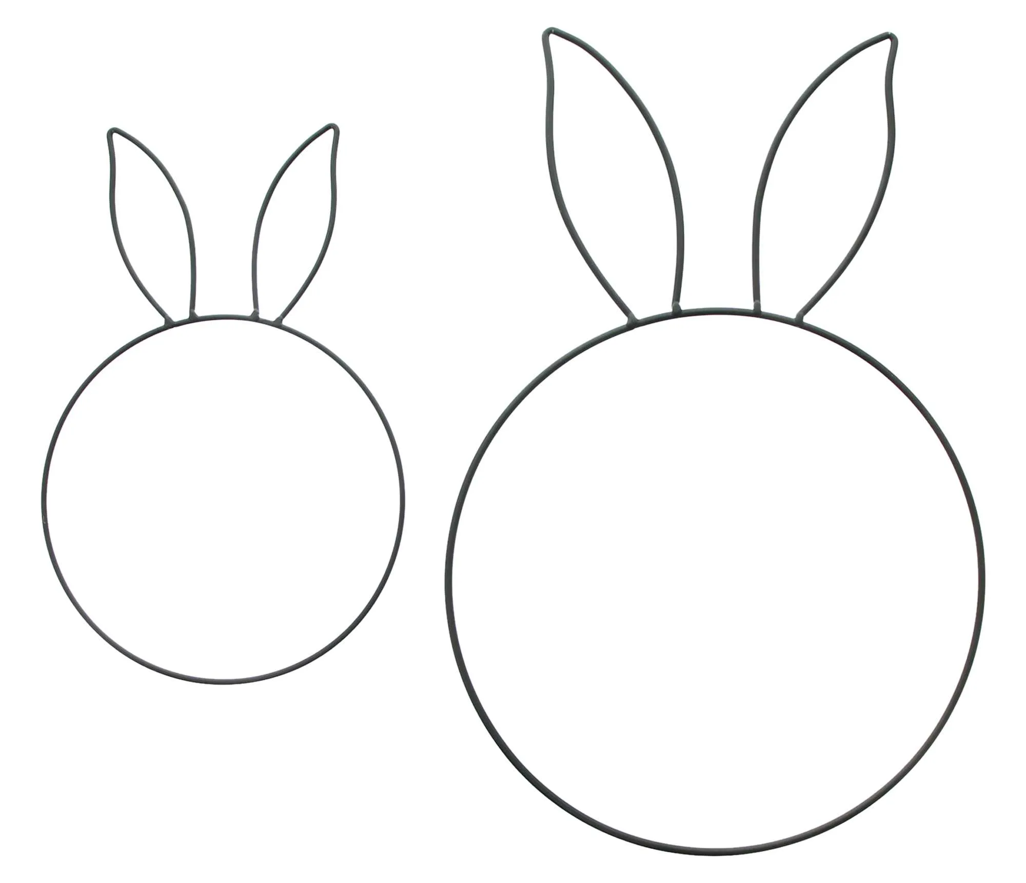 Dekoring "Hase", 2er Set  im Frank Flechtwaren Online Shop für Black &amp; White kaufen
