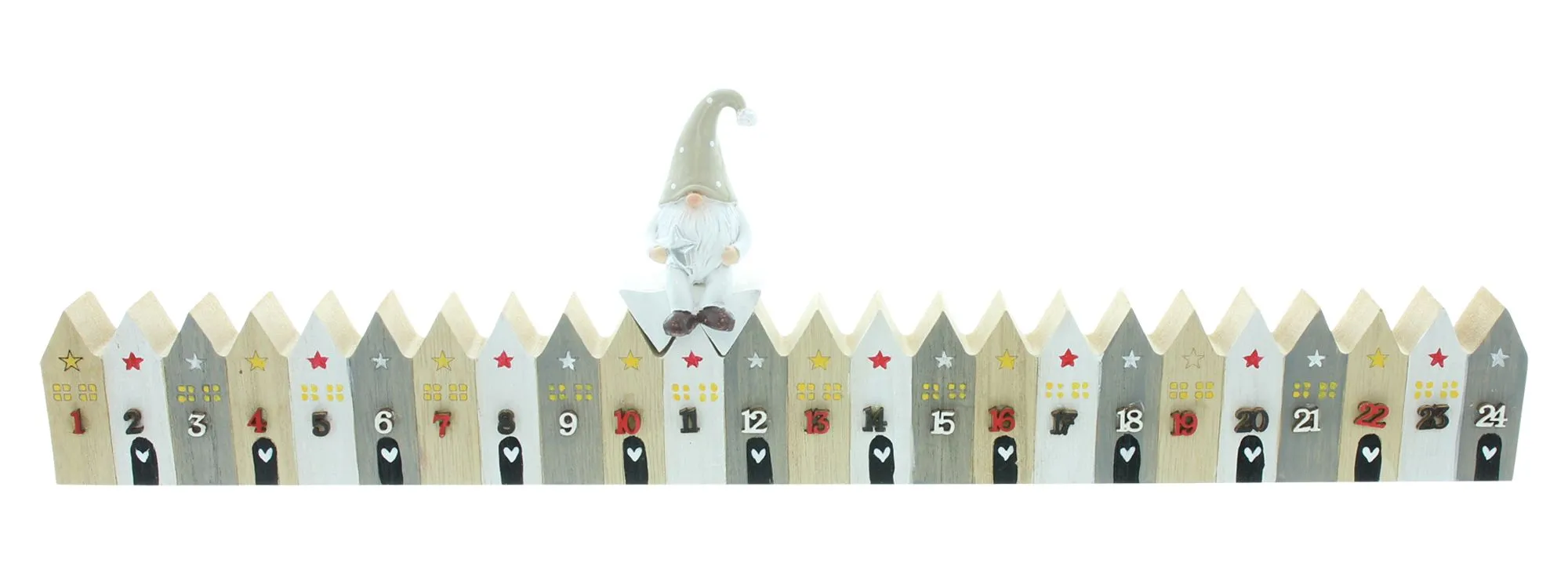 Adventsdeko "Christmas Countdown", 2tlg.  im Frank Flechtwaren Online Shop für Adventskalender kaufen