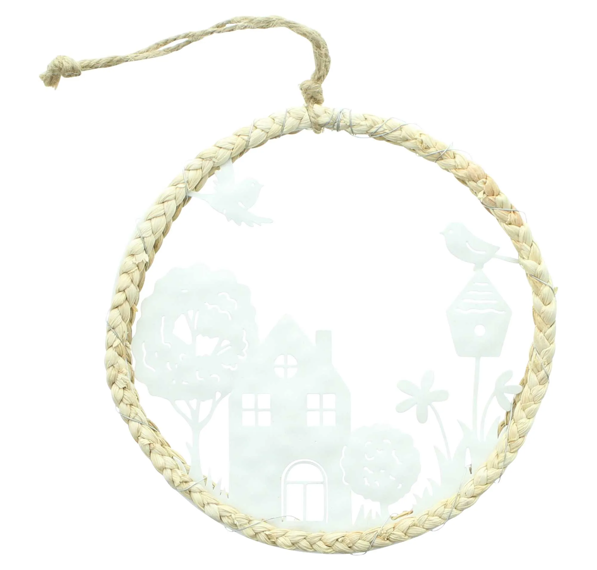 Hänger "Haus mit Garten"  im Frank Flechtwaren Online Shop für Dekohänger kaufen