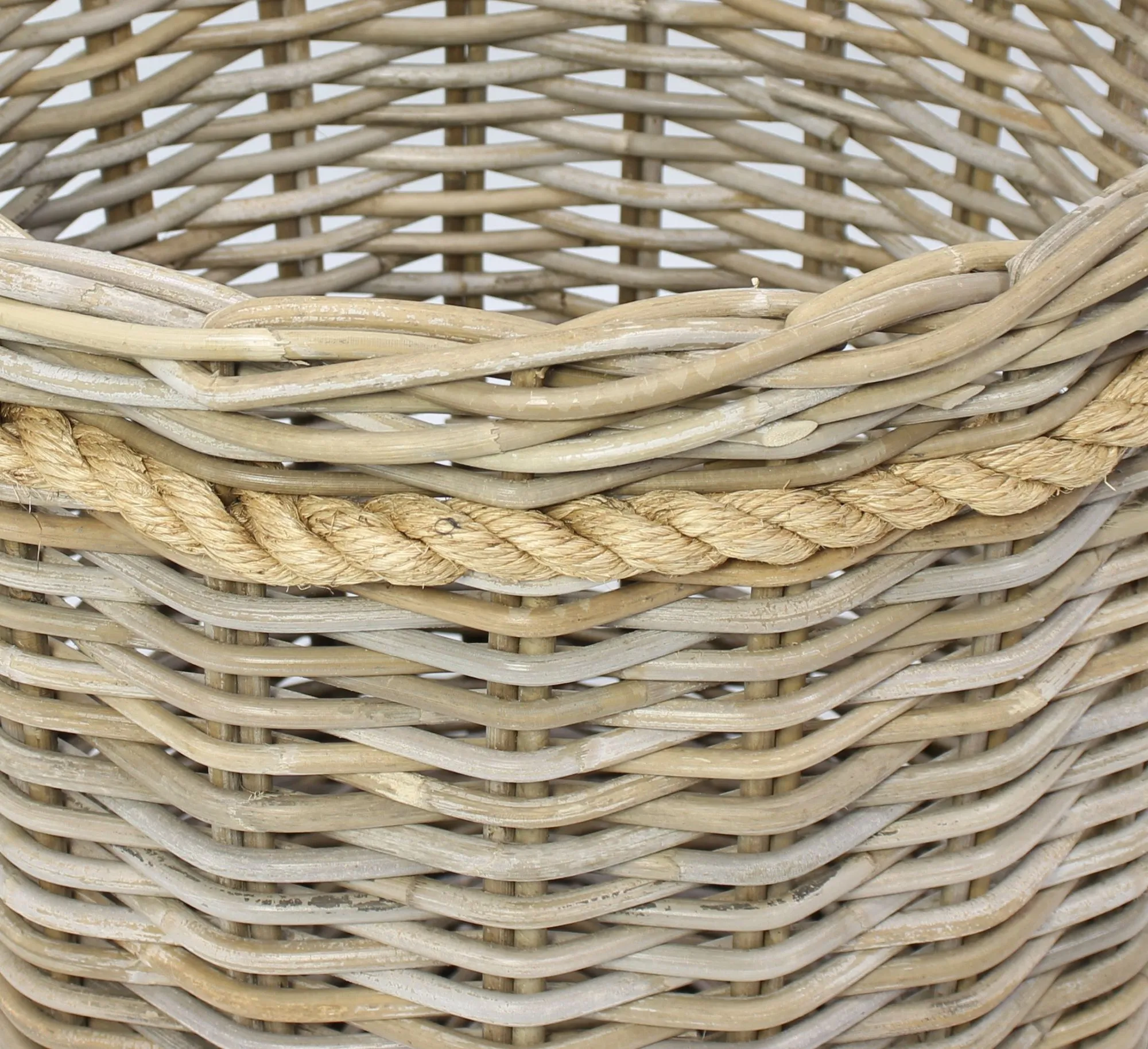 Rattankorb "Koboo-Grey"  im Frank Flechtwaren Online Shop für Landhaus-Flair kaufen