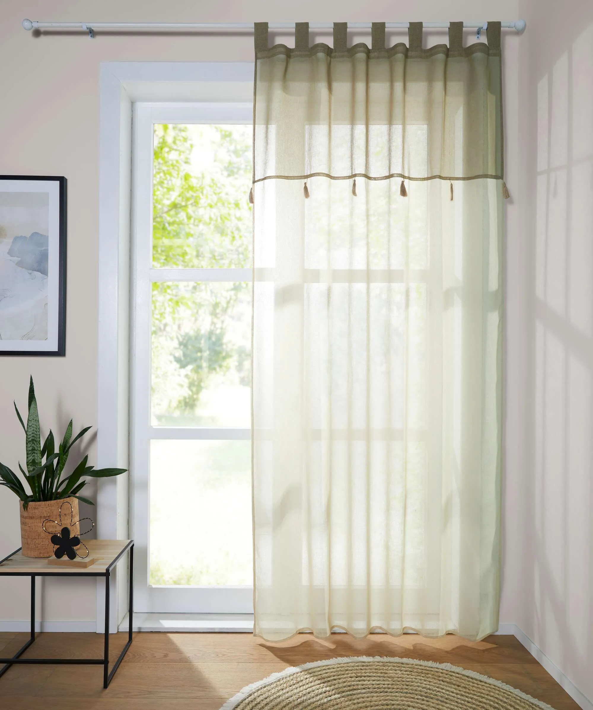 Vorhang "Quasten"  im Frank Flechtwaren Online Shop für Fenstervorhänge kaufen
