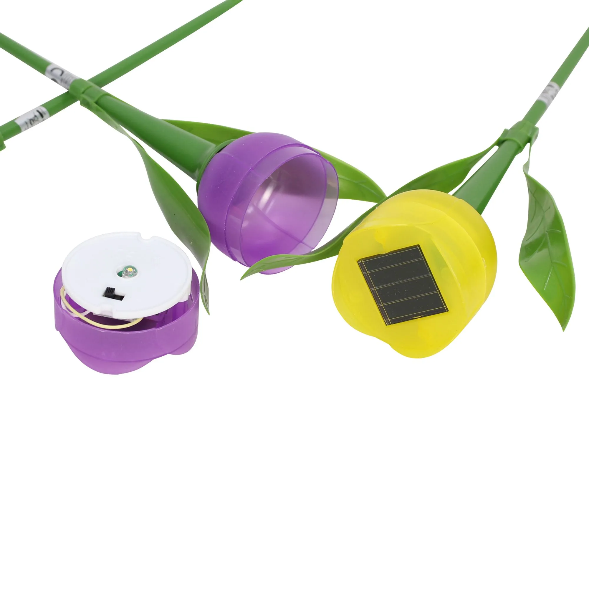 Solar-Deko "Tulpe", 3er Set  im Frank Flechtwaren Online Shop für Bunte Osterzeit kaufen