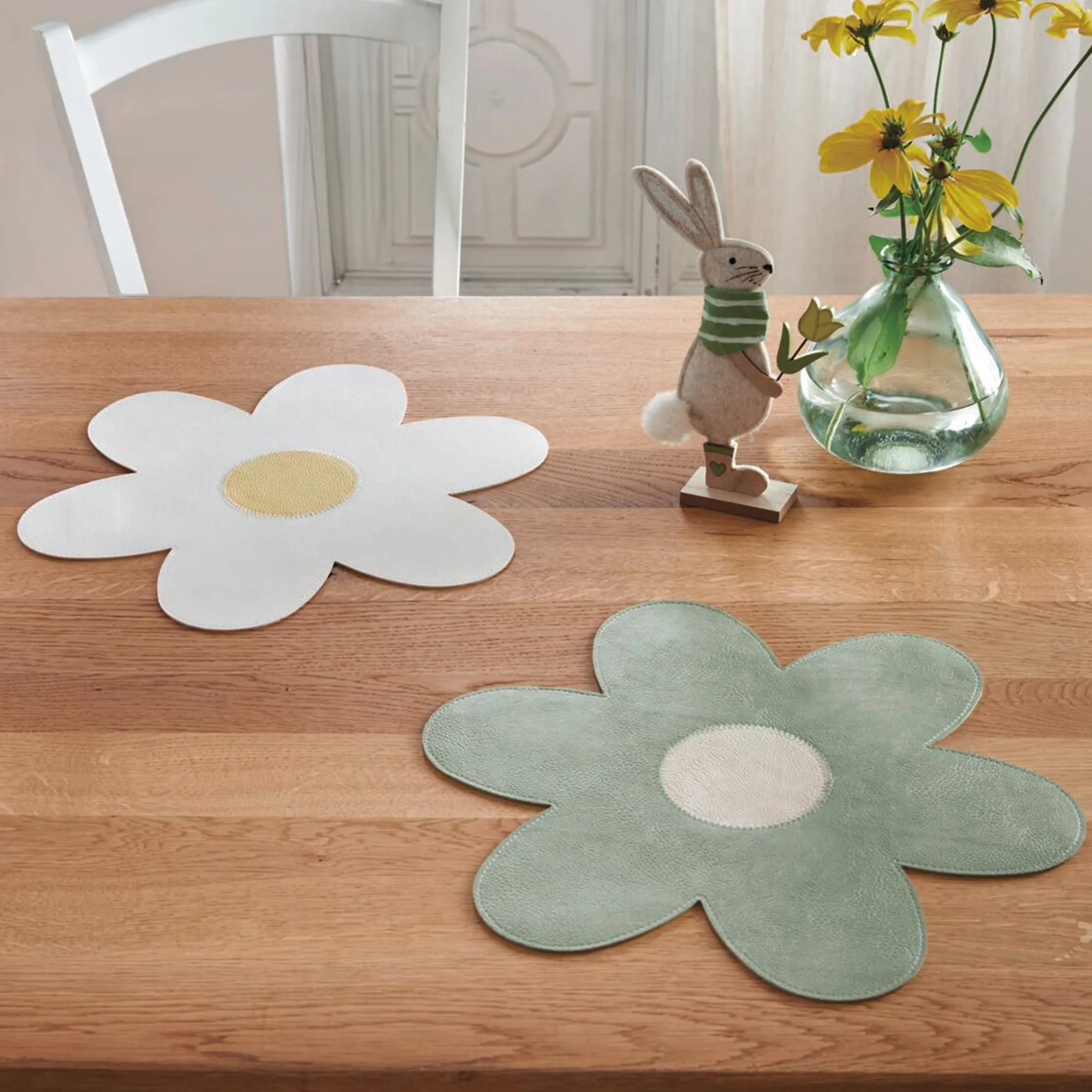 Platzmatte "Blümchen", 2er Set  im Frank Flechtwaren Online Shop kaufen