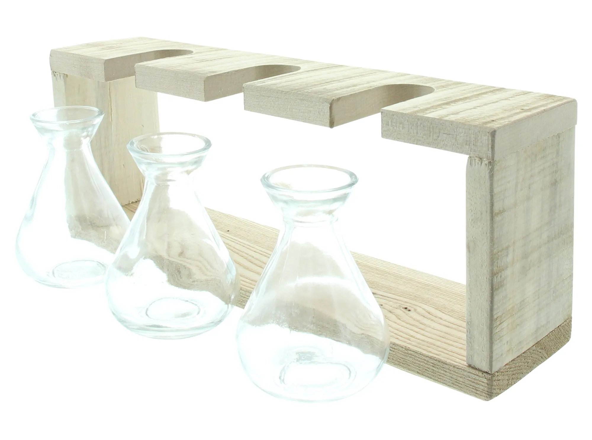 Vasenhalter "Wood"  im Frank Flechtwaren Online Shop für Dekovasen kaufen