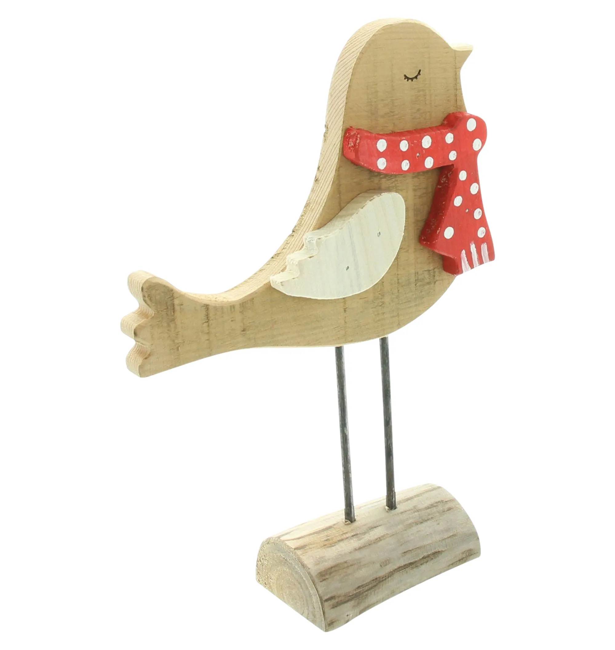 Figur "Wintervogel"  im Frank Flechtwaren Online Shop für Weihnachtliche Dekofiguren kaufen