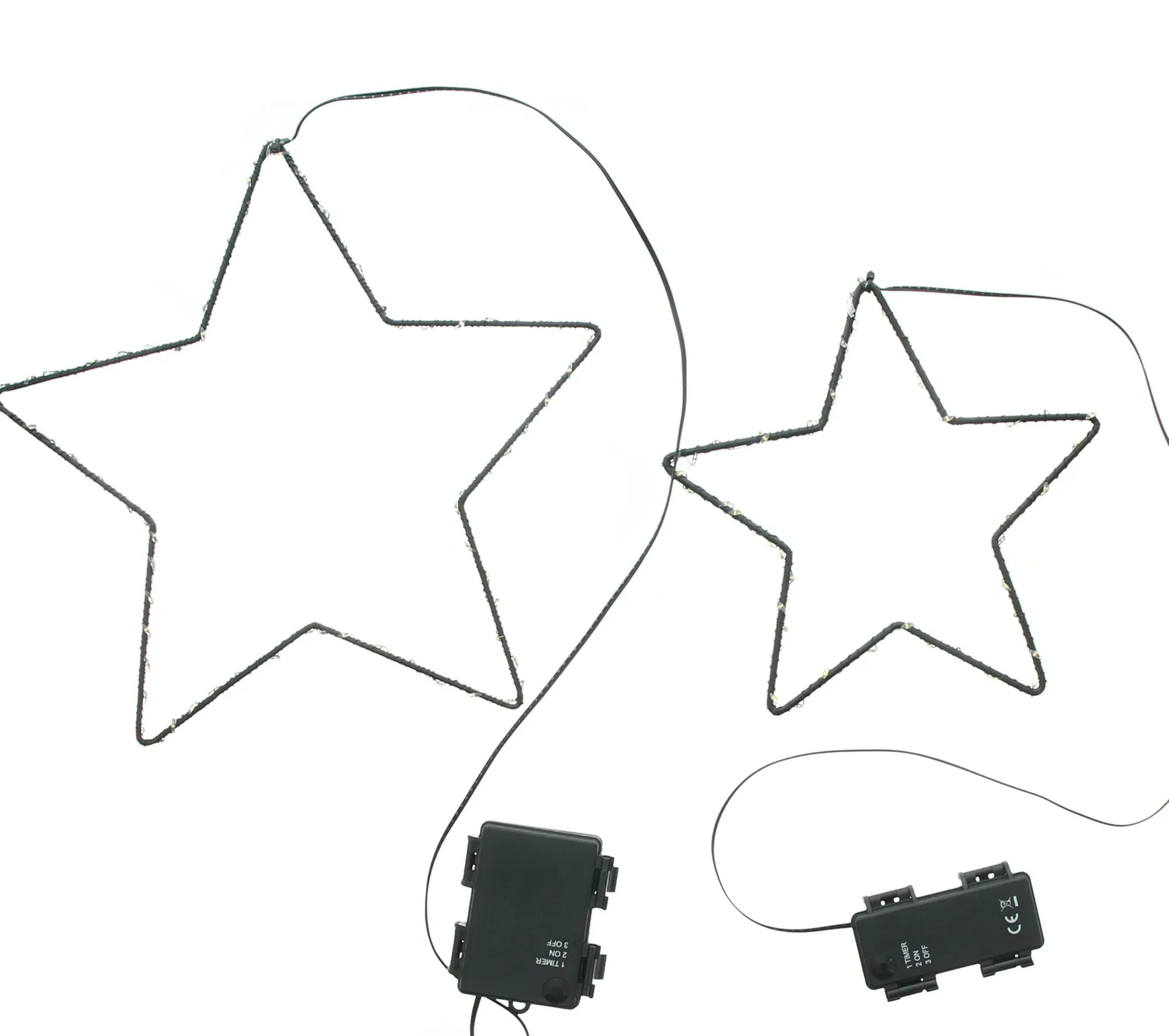 LED-Hänger "Stern", 2er Set  im Frank Flechtwaren Online Shop für Dekohänger  kaufen