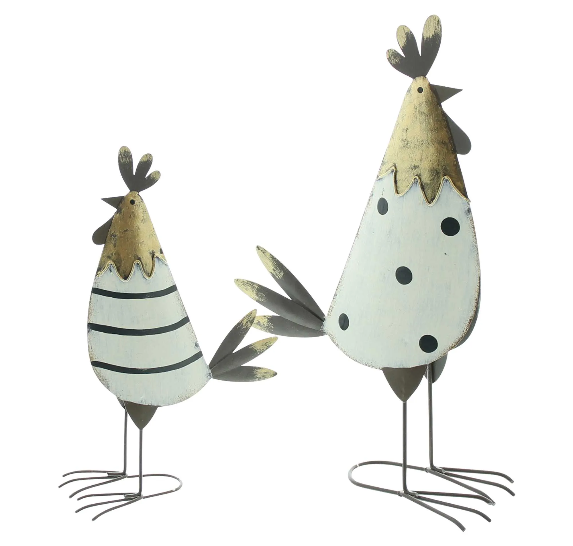 Figur "Hahn &amp; Huhn", 2er Set  im Frank Flechtwaren Online Shop für Hasen &amp; Co kaufen