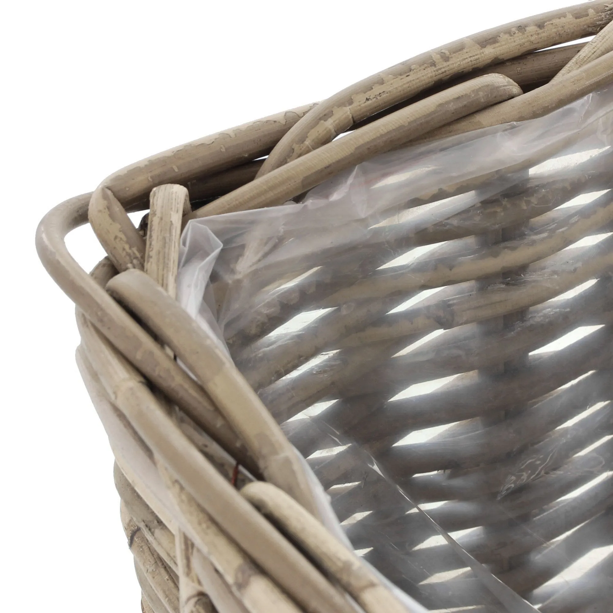 Pflanzer "Rattan", groß  im Frank Flechtwaren Online Shop für Pflanzkörbe kaufen
