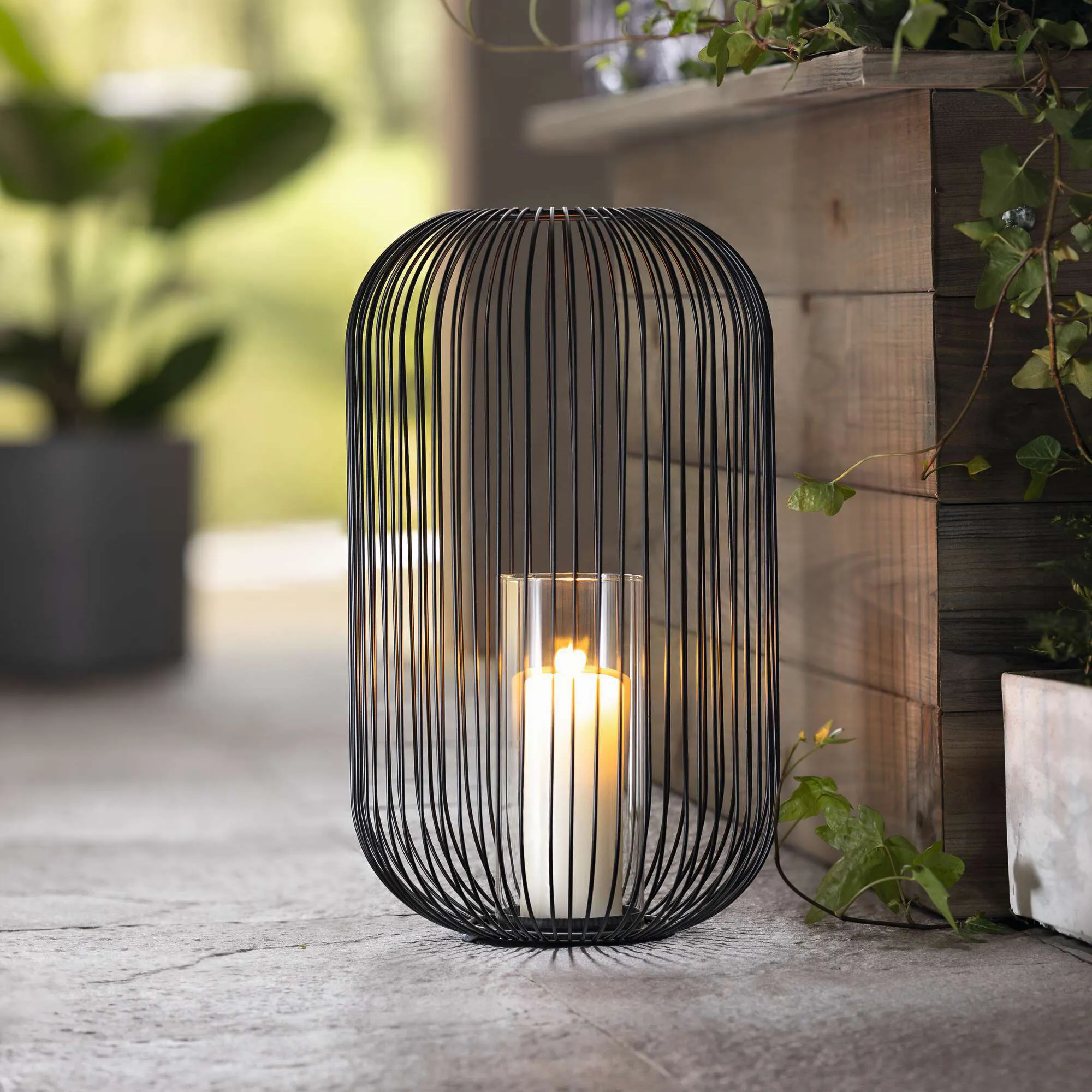 Windlicht "Atmosfera", groß  im Frank Flechtwaren Online Shop kaufen