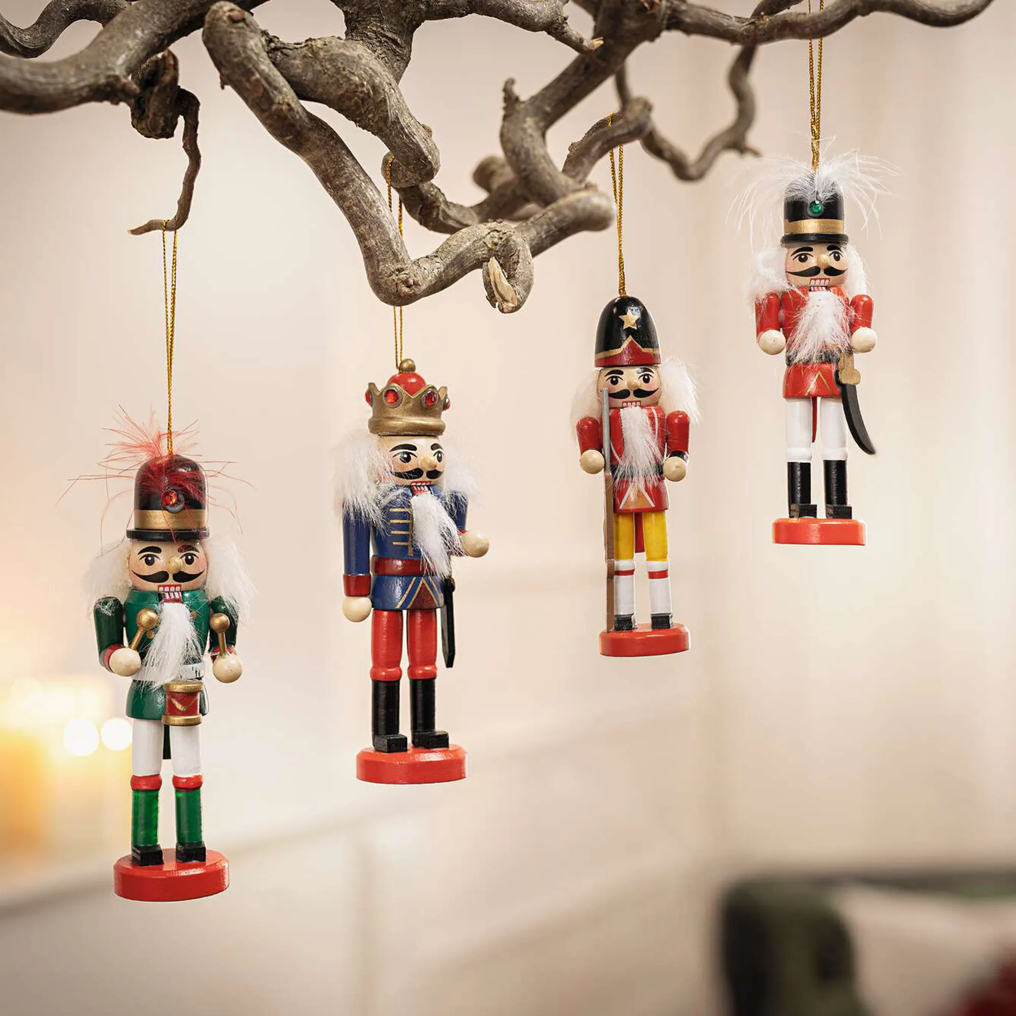 Hänger "Nussknacker", 4er Set  im Frank Flechtwaren Online Shop kaufen