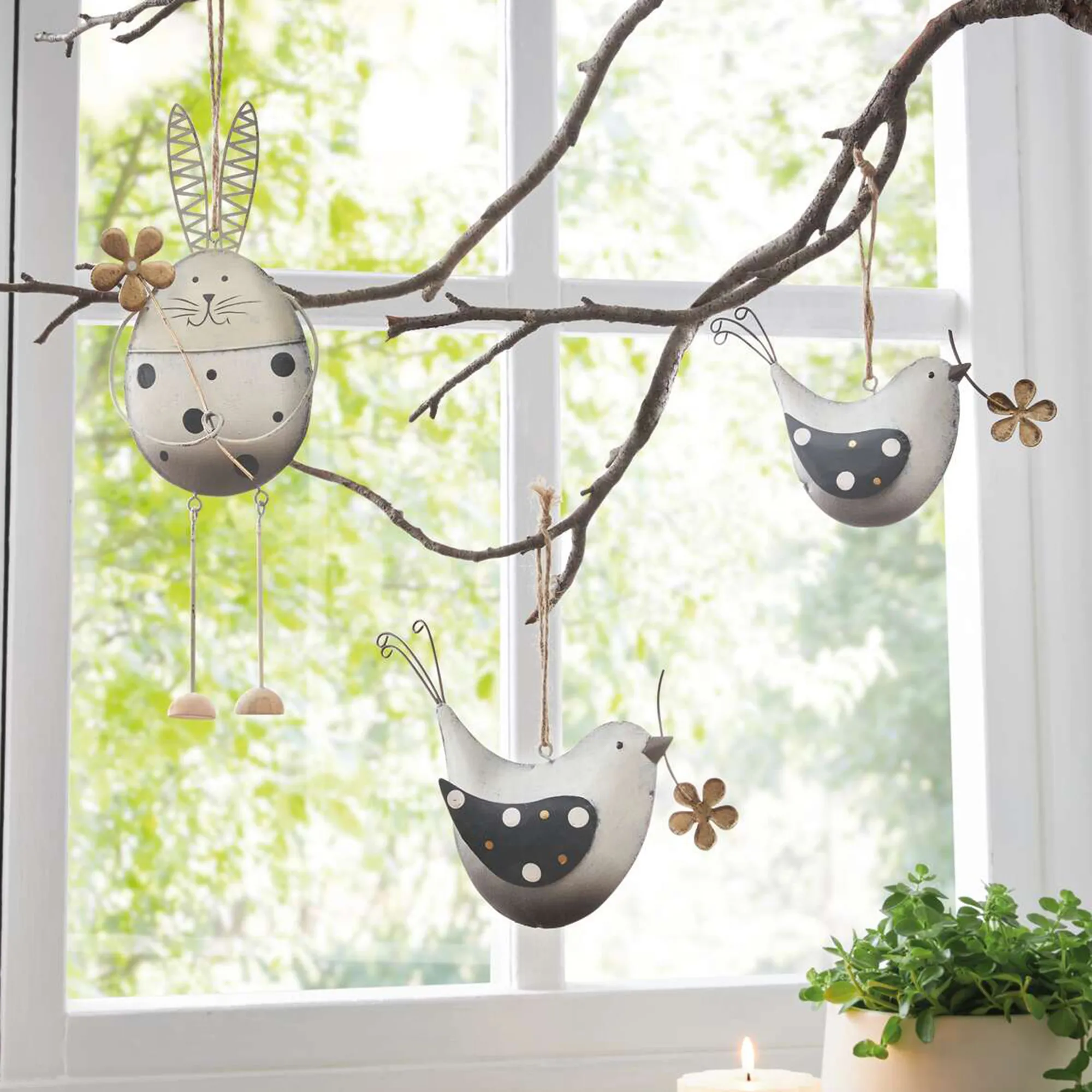 Hänger "Hase mit Blume"  im Frank Flechtwaren Online Shop kaufen