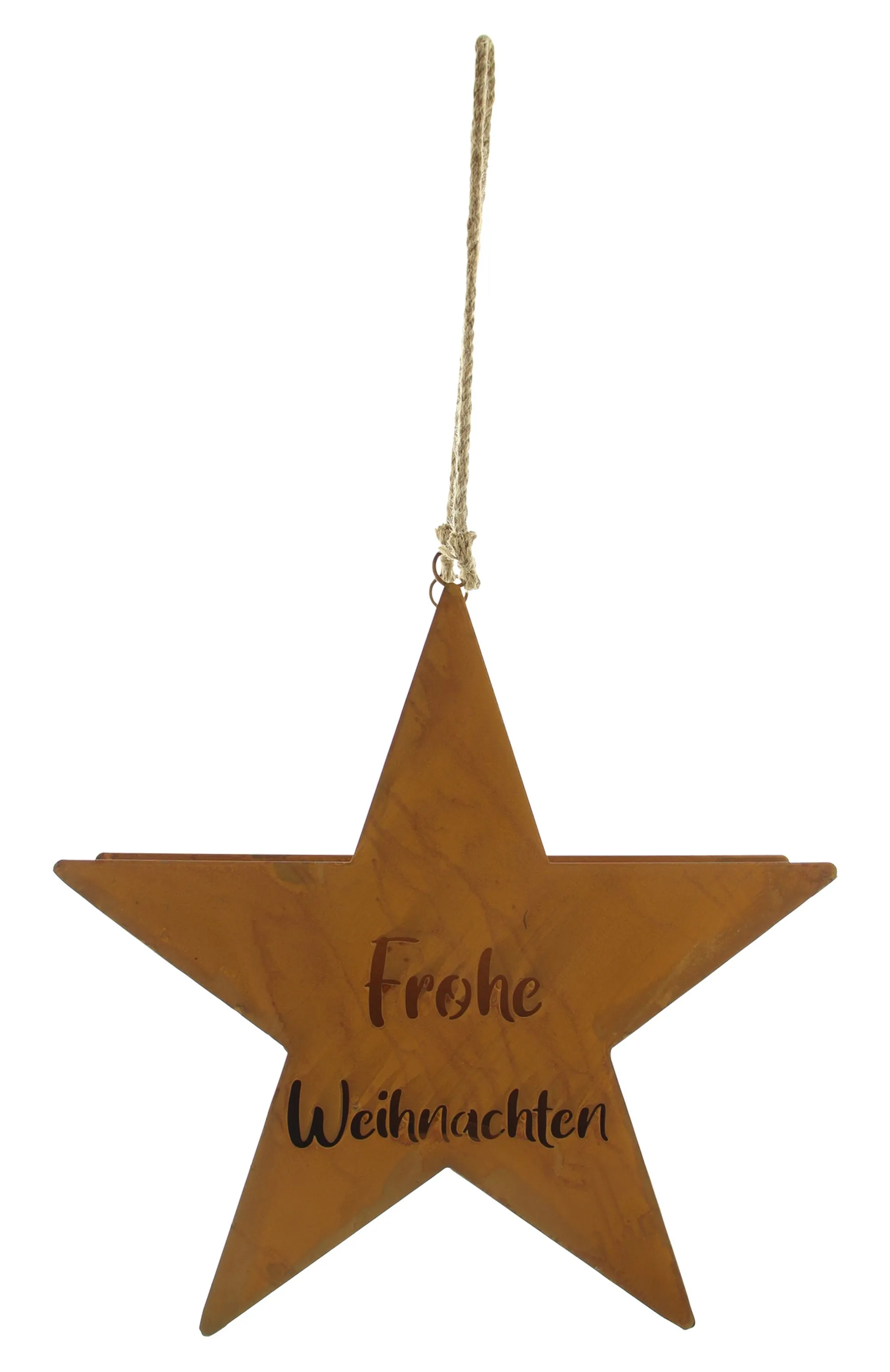 Stern "Frohe Weihnachten", groß  im Frank Flechtwaren Online Shop für Sterne kaufen