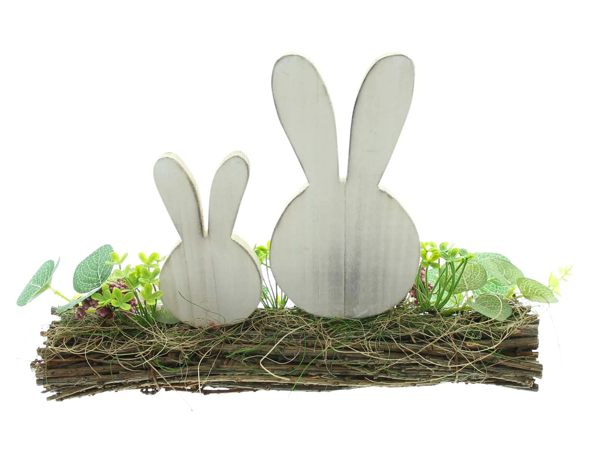 Osterdeko "Hasenpaar"  im Frank Flechtwaren Online Shop für Hasen &amp; Co kaufen