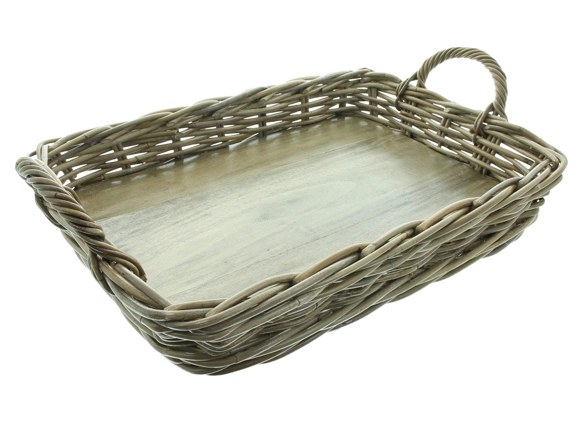 Tablett "Koboo Grey"  im Frank Flechtwaren Online Shop für Landhaus-Flair kaufen