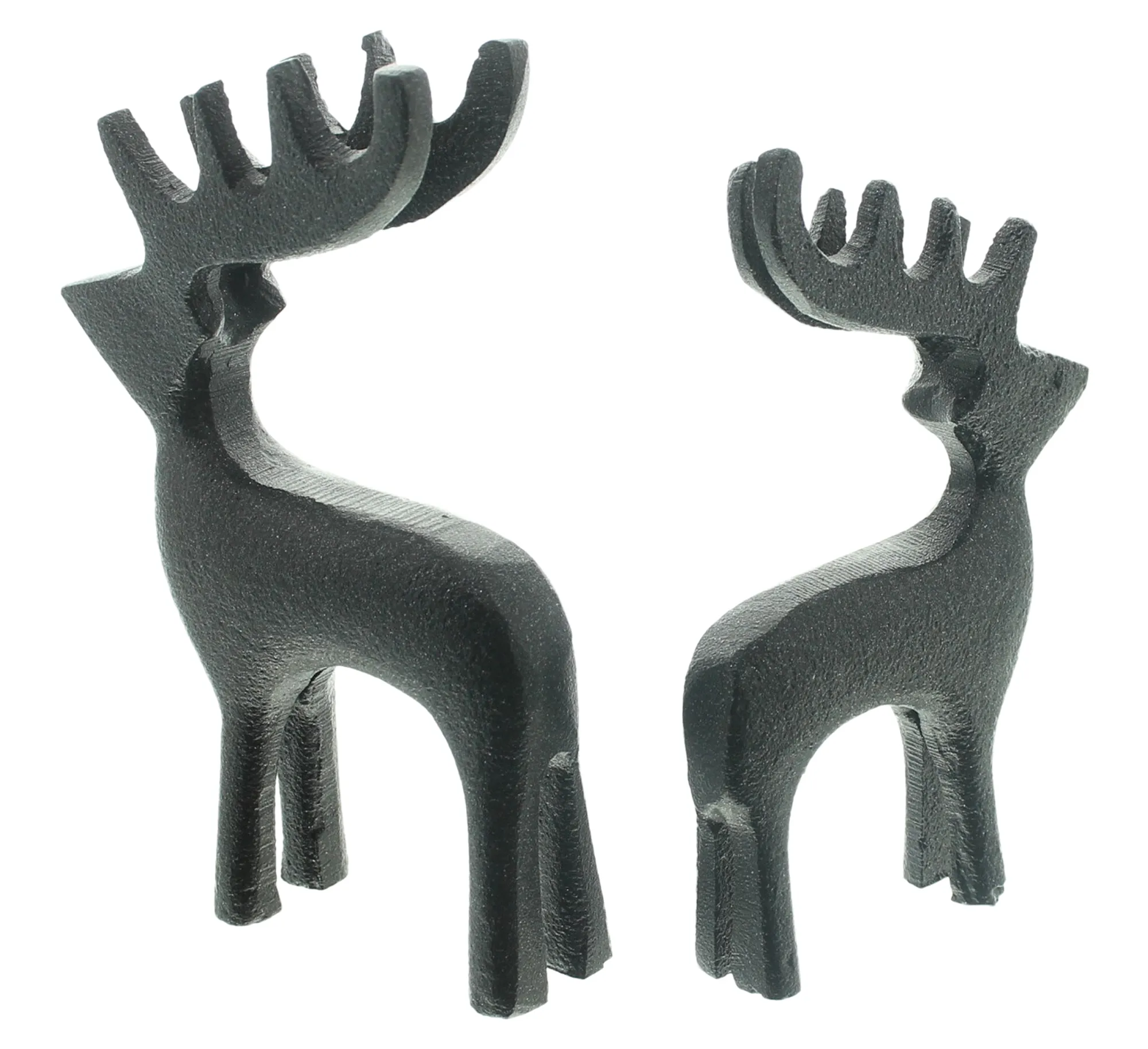 Rentier "Black", 2er Set  im Frank Flechtwaren Online Shop für Weihnachtliche Dekofiguren kaufen