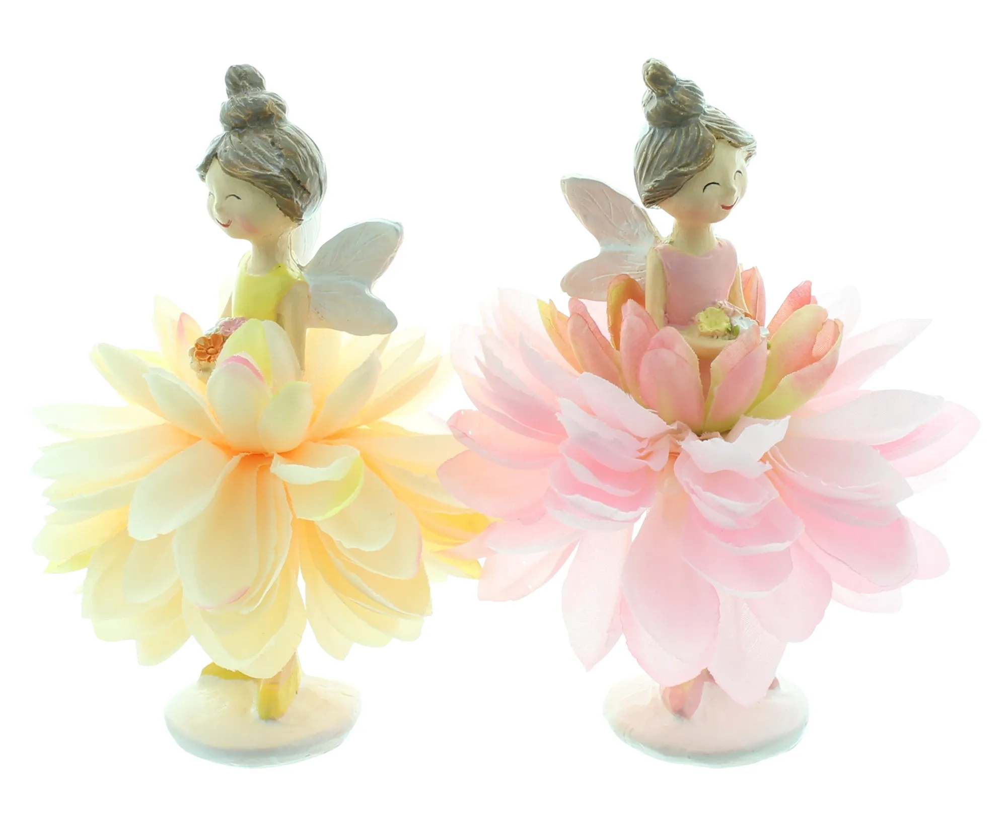 Dekofigur "Blumenfee", 2er Set  im Frank Flechtwaren Online Shop für Dekofiguren kaufen