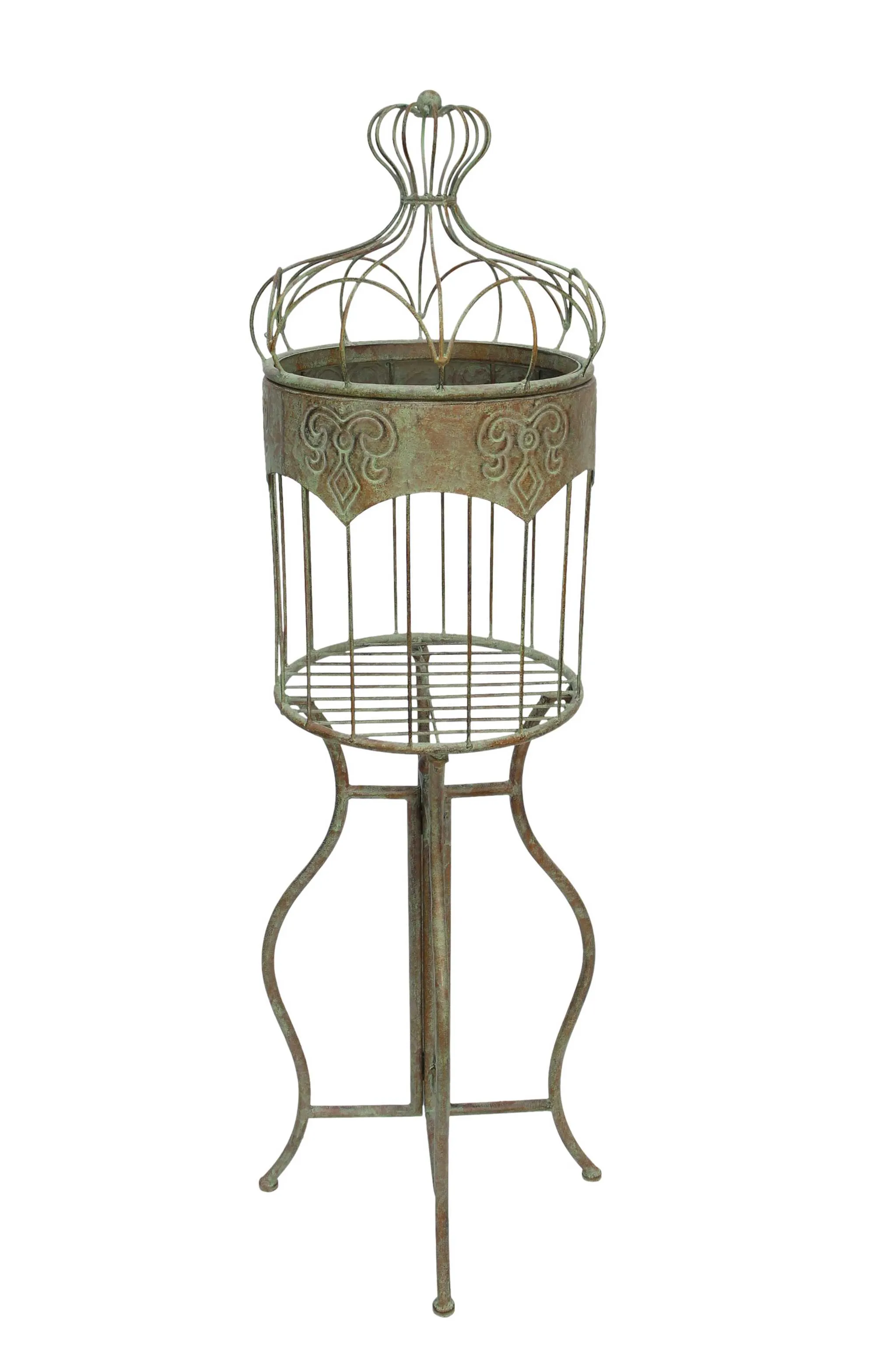 Dekokäfig "Vogelhaus"  im Frank Flechtwaren Online Shop für Regale für den Garten kaufen