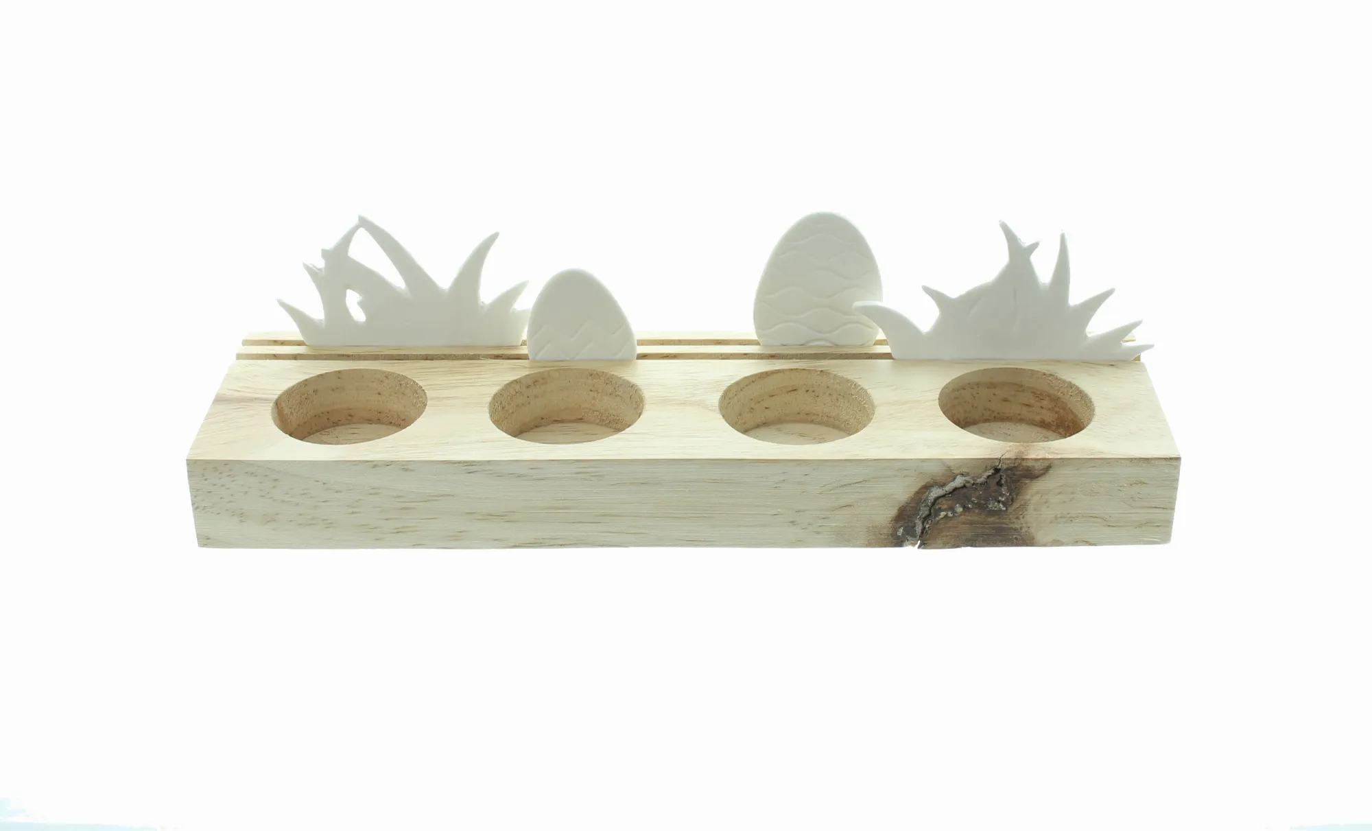 Teelichthalter "Osterwiese", B-Ware  im Frank Flechtwaren Online Shop für Osterlichter kaufen