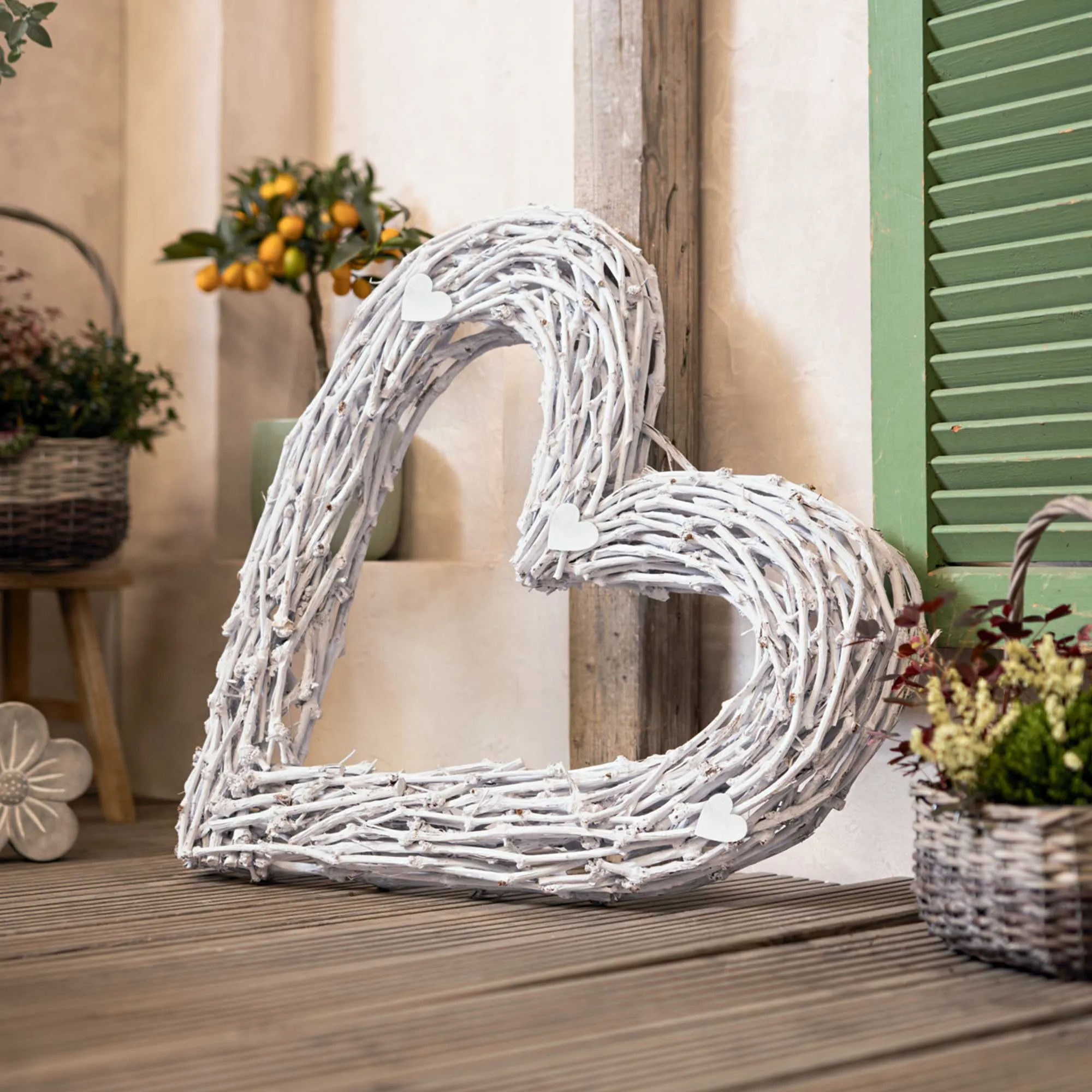 Maxiherz "Romance"  im Frank Flechtwaren Online Shop kaufen