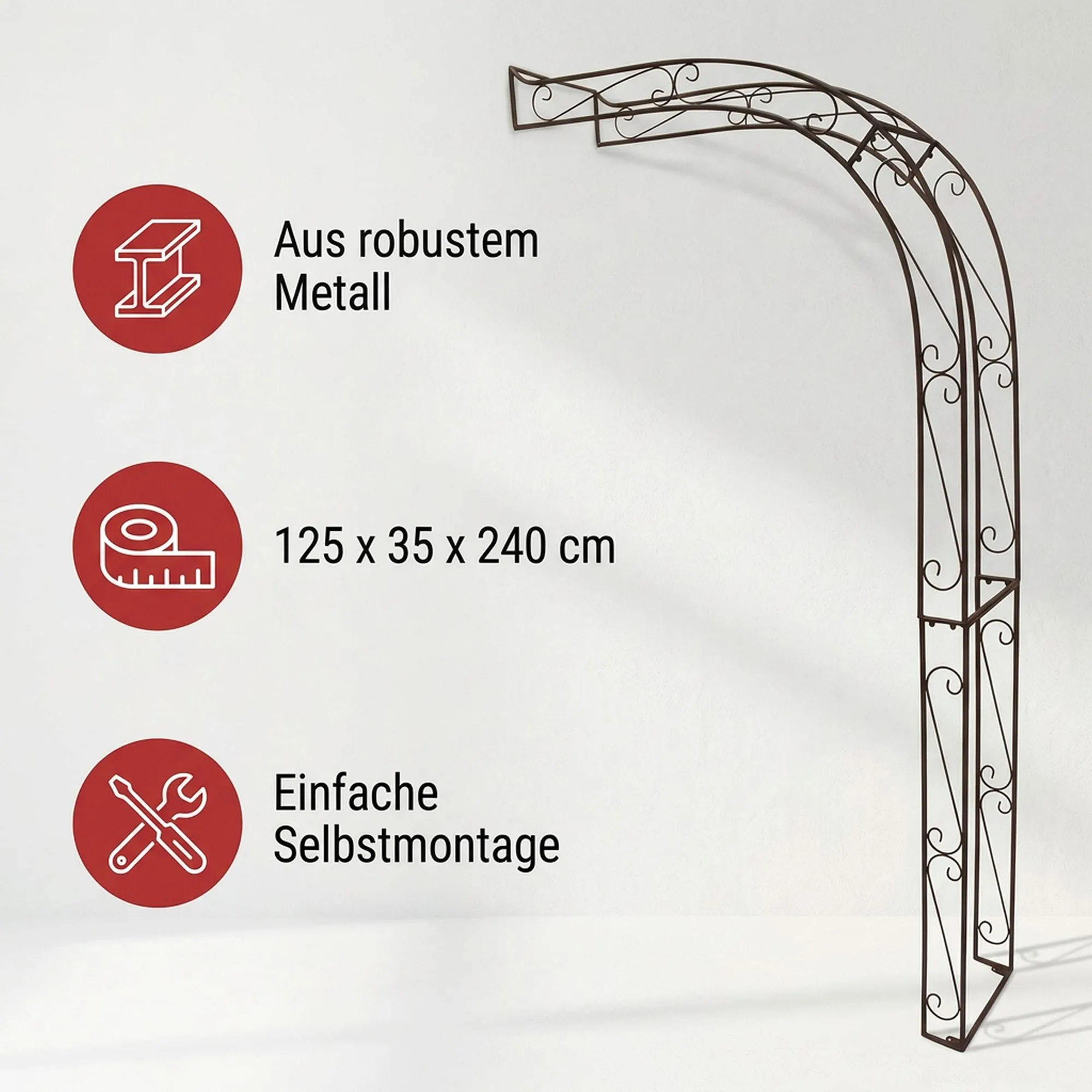 Rankhilfe "Halbbogen"  im Frank Flechtwaren Online Shop für Rankhilfen &amp; Rankbögen kaufen