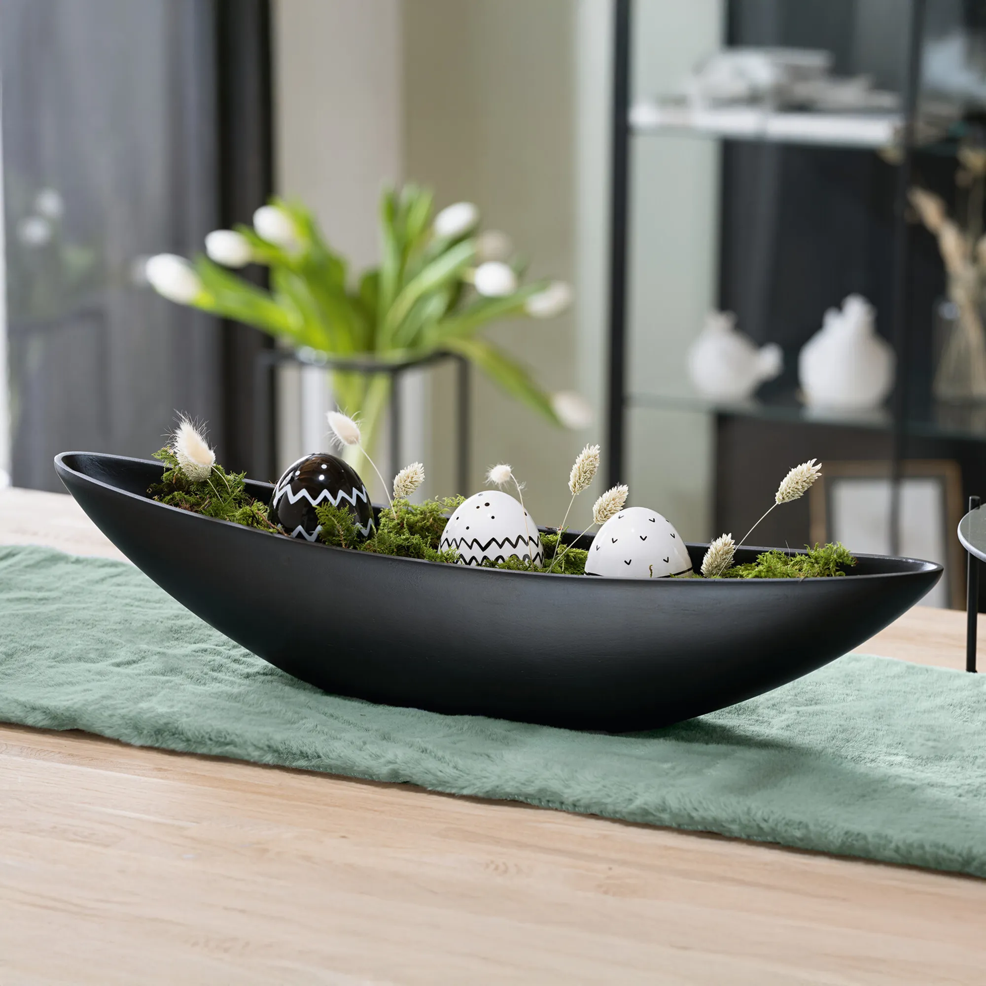 Schale "Modern"  im Frank Flechtwaren Online Shop für Black &amp; White kaufen