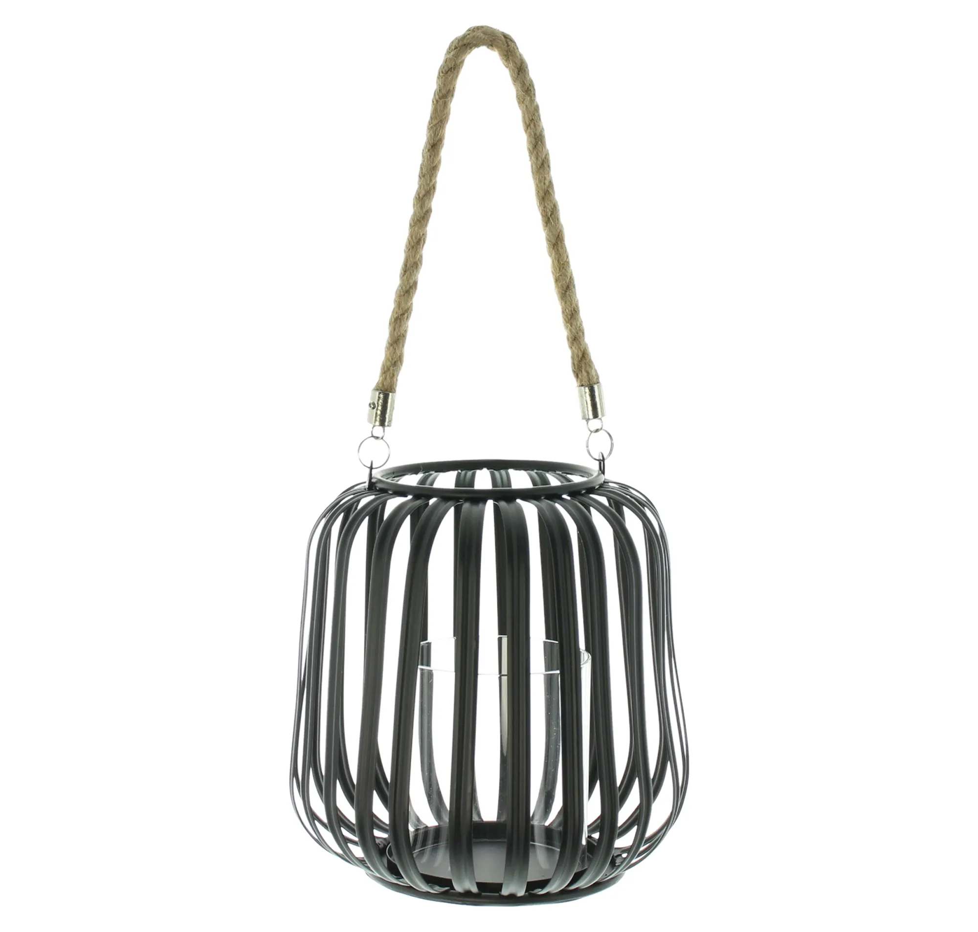 Windlicht "Black"  im Frank Flechtwaren Online Shop für Gartenbeleuchtung kaufen