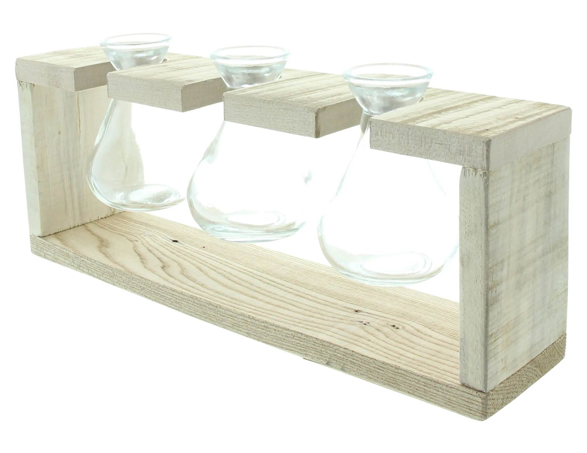 Vasenhalter "Wood"  im Frank Flechtwaren Online Shop für Dekovasen kaufen