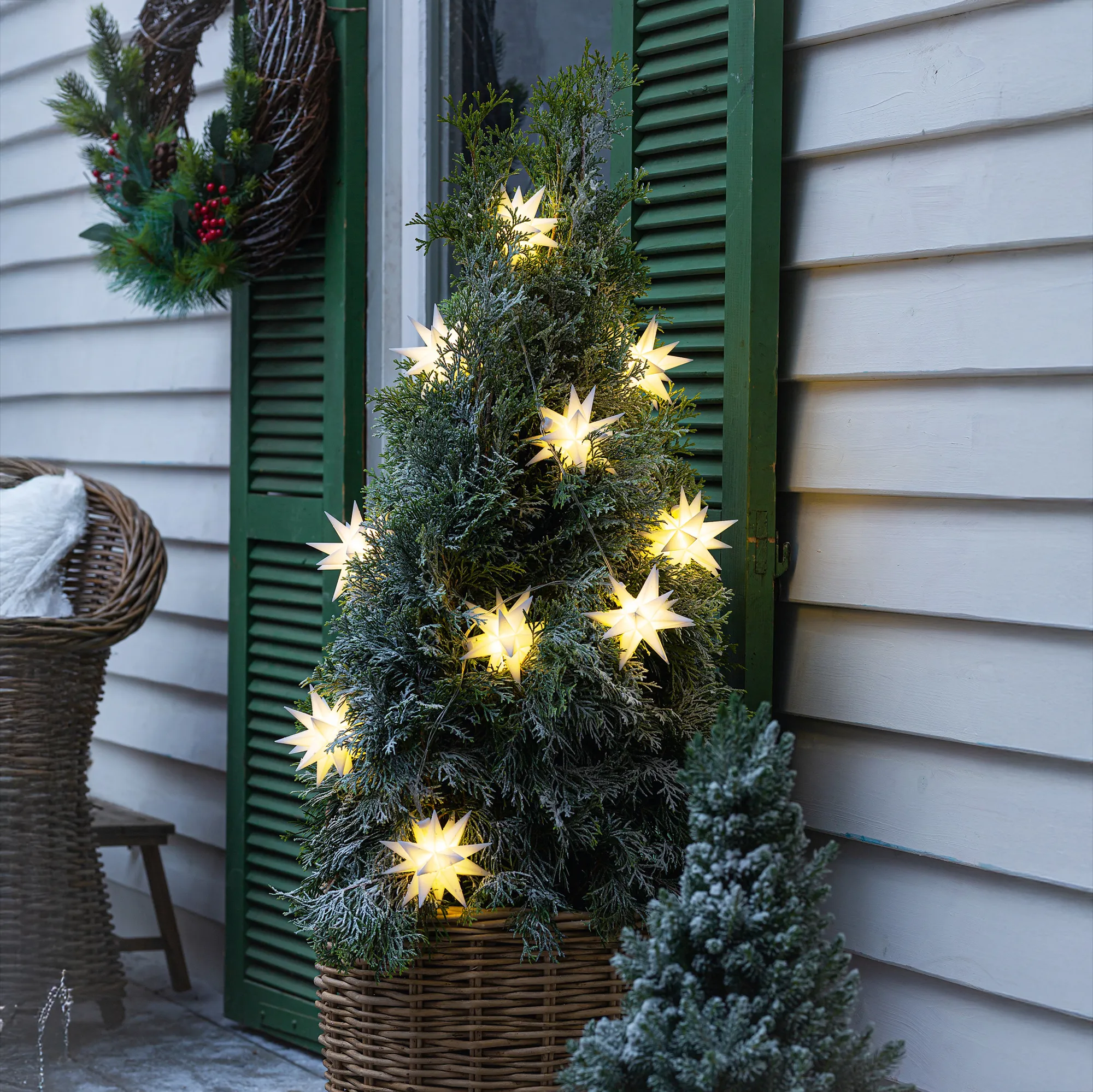 LED-Lichterkette "3D-Sterne"  im Frank Flechtwaren Online Shop kaufen