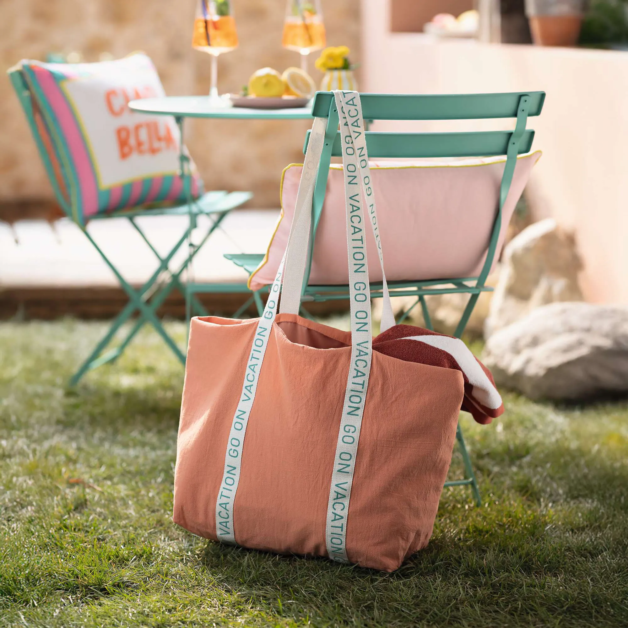 Stofftasche "Vacation"  im Frank Flechtwaren Online Shop kaufen