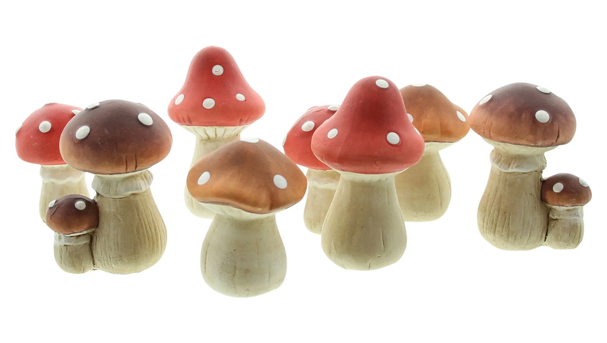Fliegenpilz "Petit", 8er Set  im Frank Flechtwaren Online Shop für Waldspaziergang kaufen