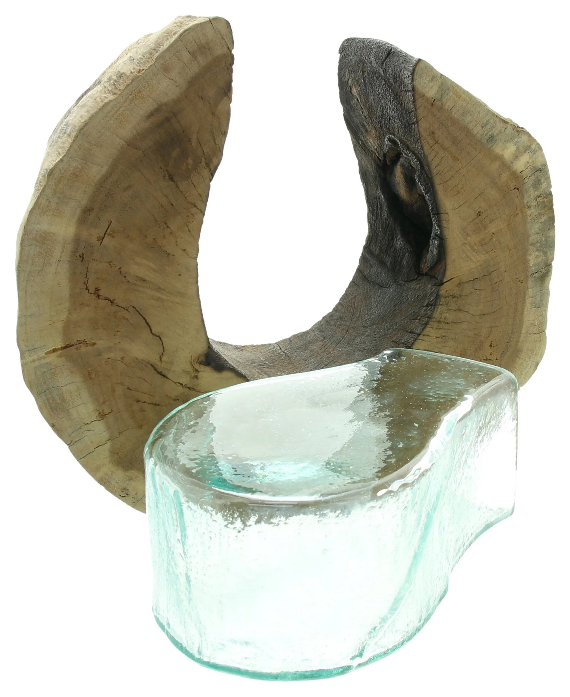 Vase "Wurzelholz", rund  im Frank Flechtwaren Online Shop für Vintage-Flair kaufen