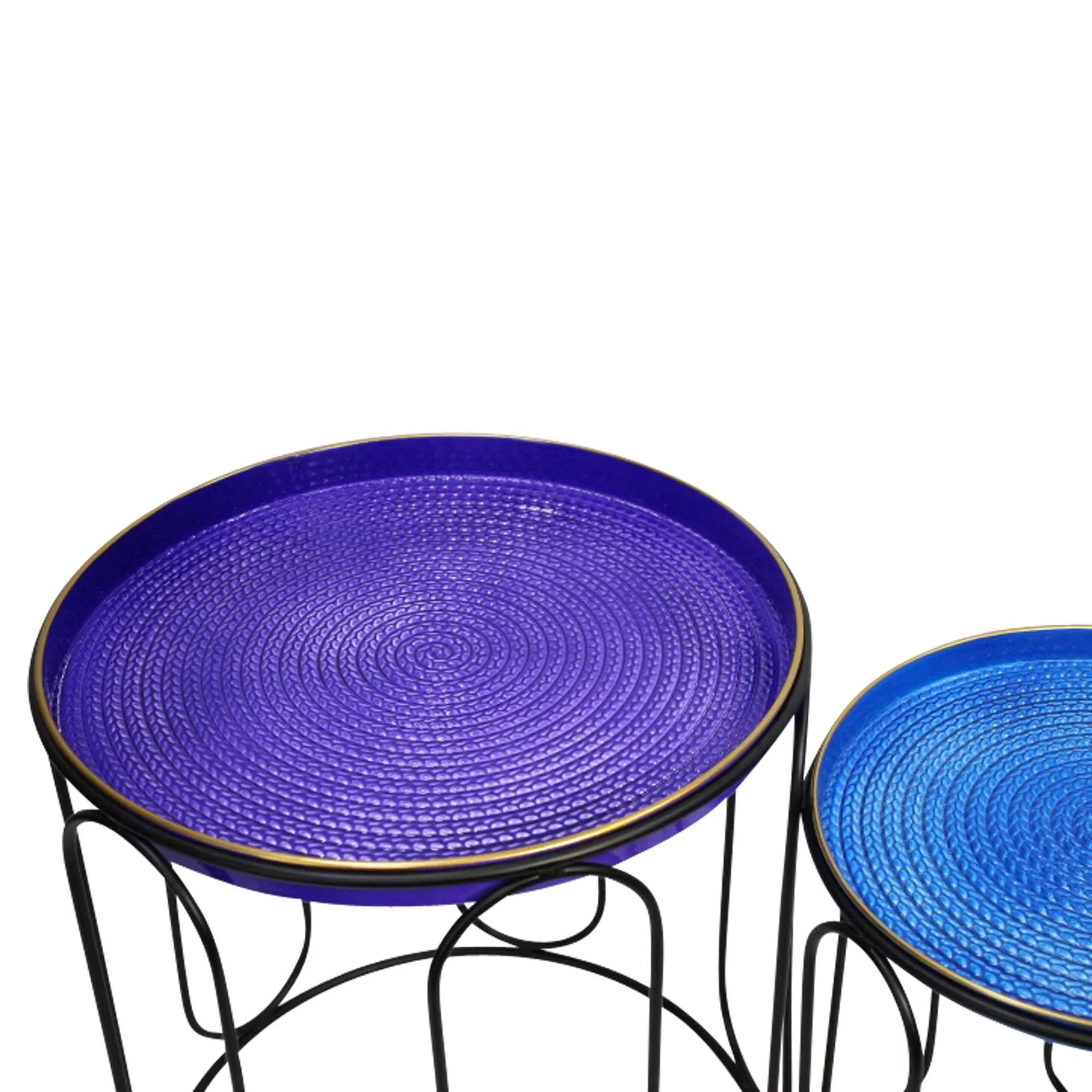 Beistelltisch "Blue", 2er Set  im Frank Flechtwaren Online Shop für Gartentische kaufen